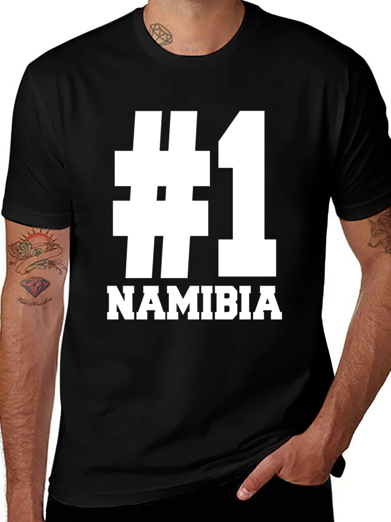 Namibia #1 Black T-Shirt
