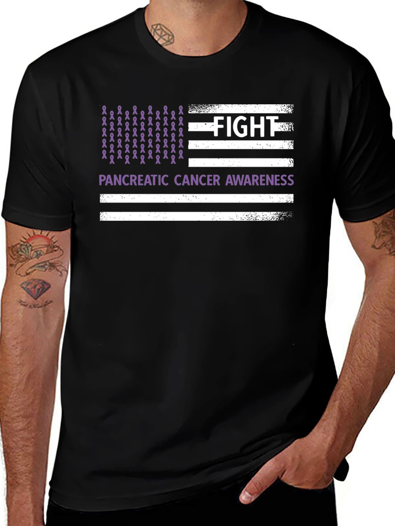 Variant 26 of Fight Pancreatic Cancer Awareness T-Shirt