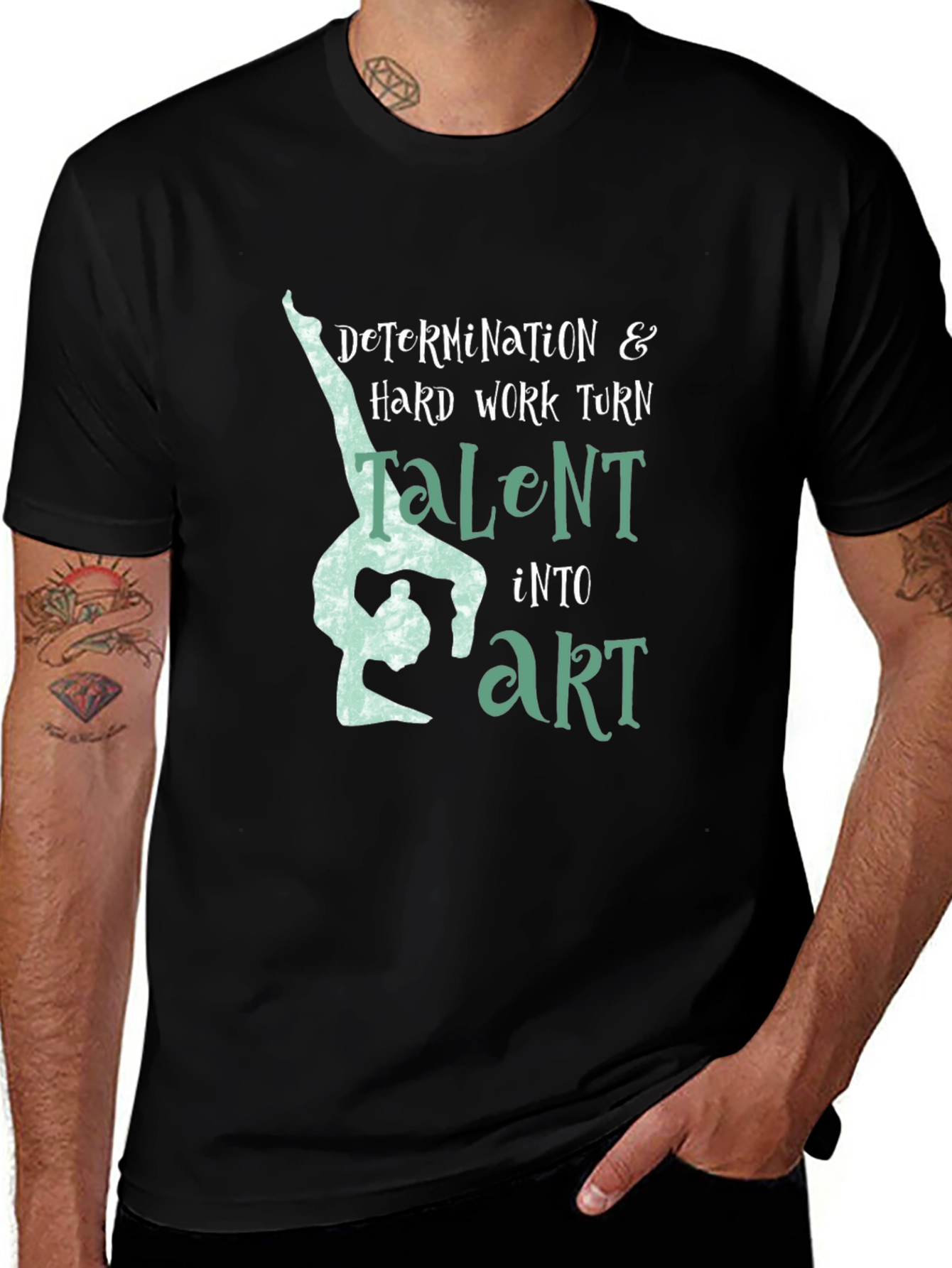 Variant 6 of Gymnastics Talent to Art Graphic Tee
