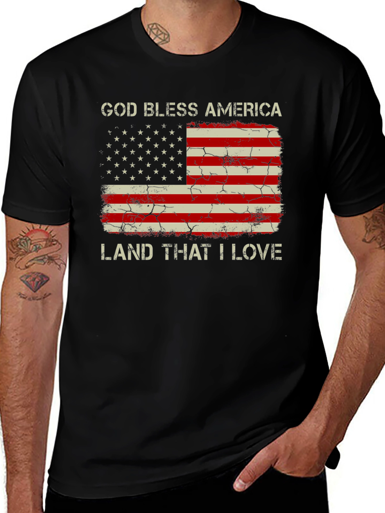 Variant 13 of God Bless America Patriotic T-Shirt