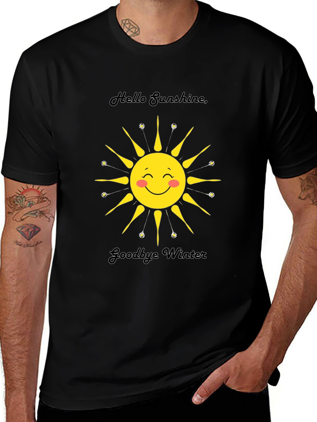 Variant 11 of Sunshine Graphic Tee - Hello Sunshine, Goodbye Winter