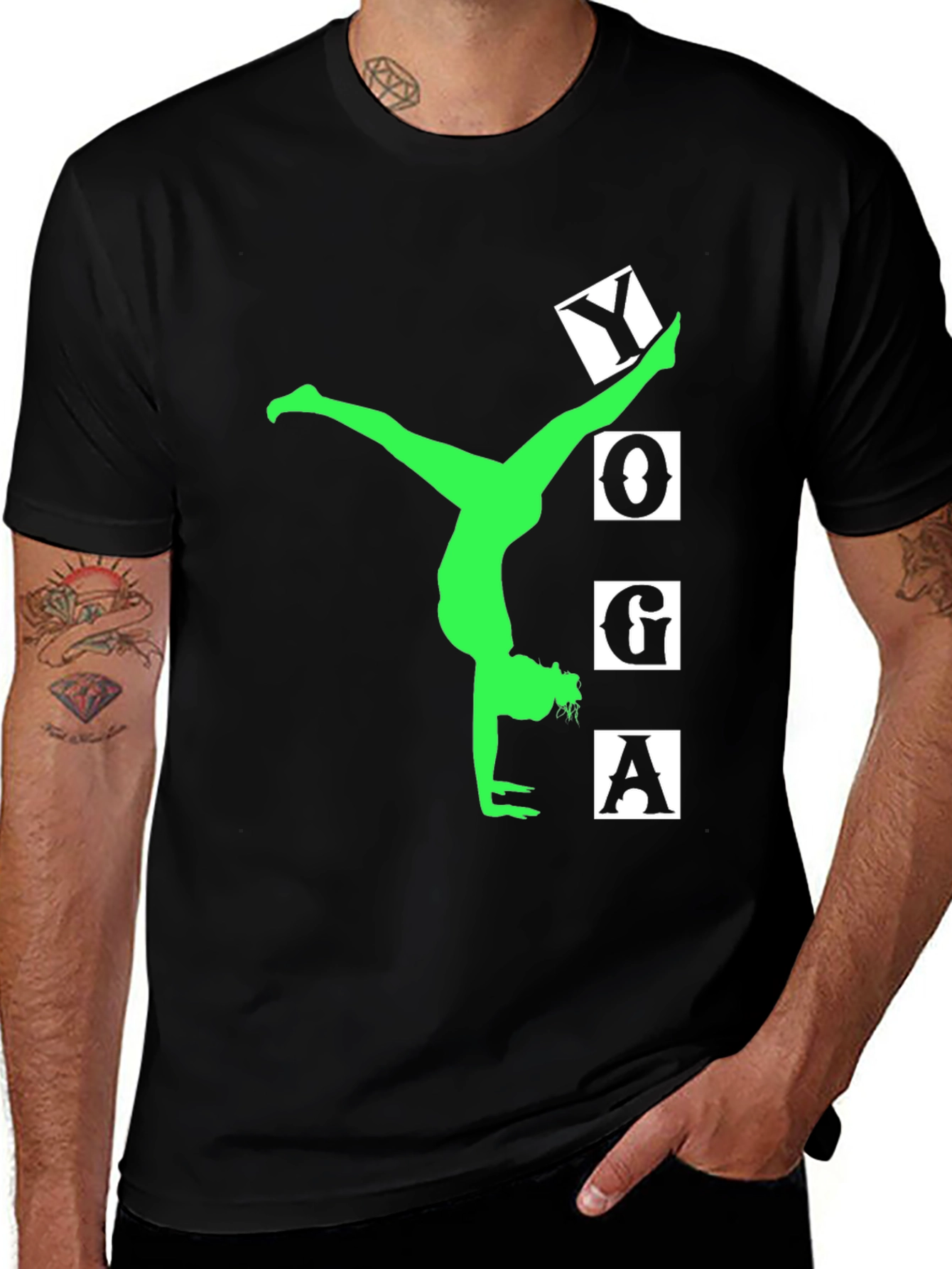 Variant 14 of Yoga Pose Graphic Print T-Shirt