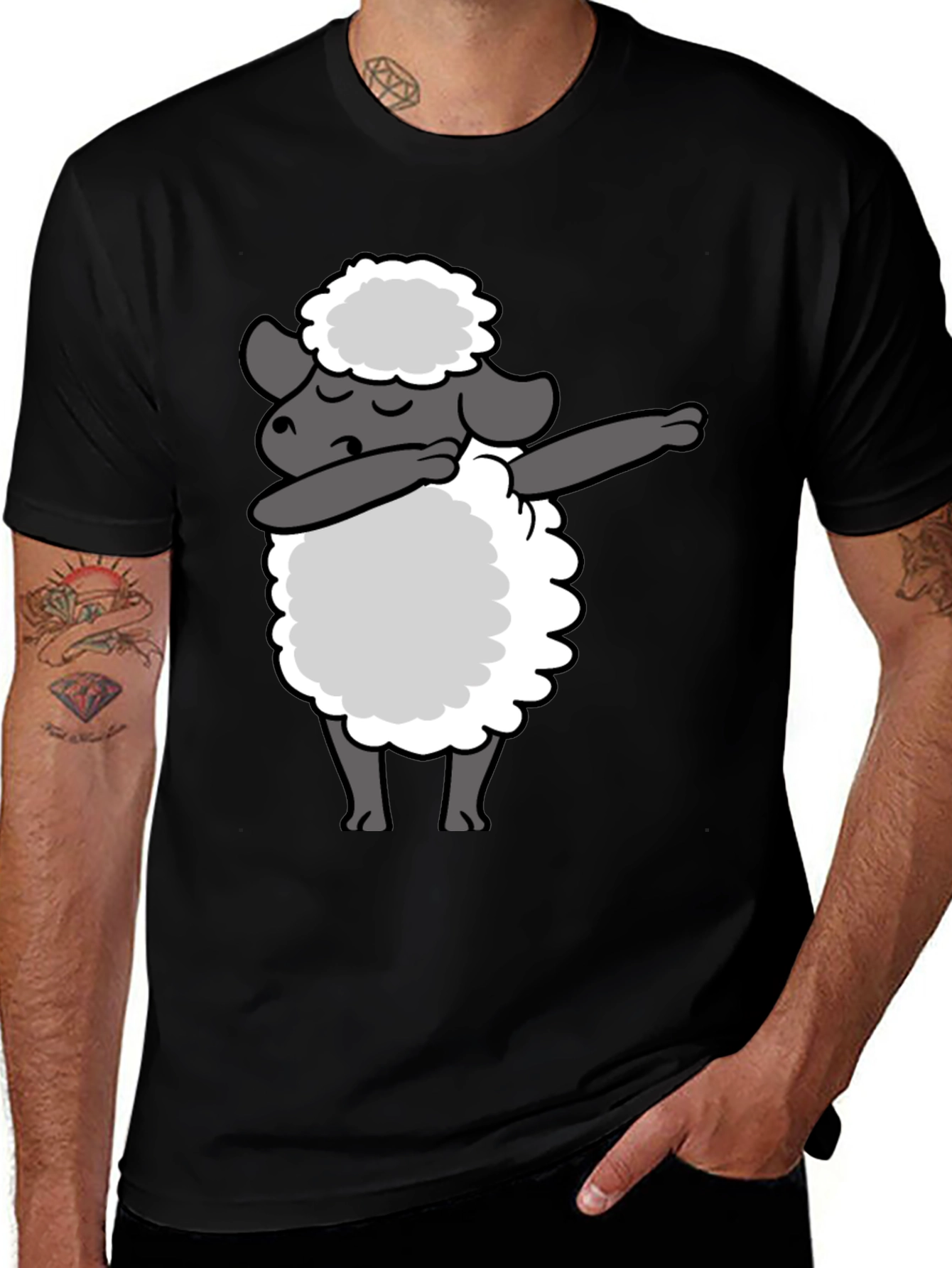 Dabbing Sheep T-Shirt - Unique Graphic Tee