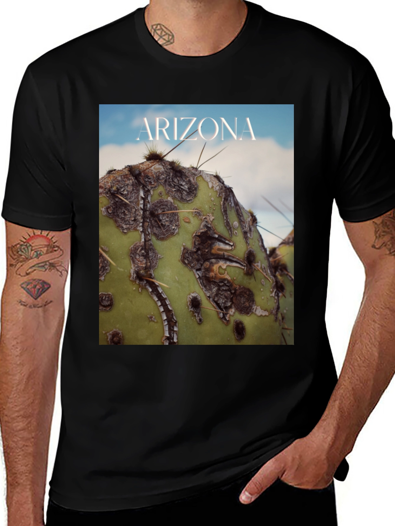 Variant 27 of Arizona Cactus Graphic T-Shirt