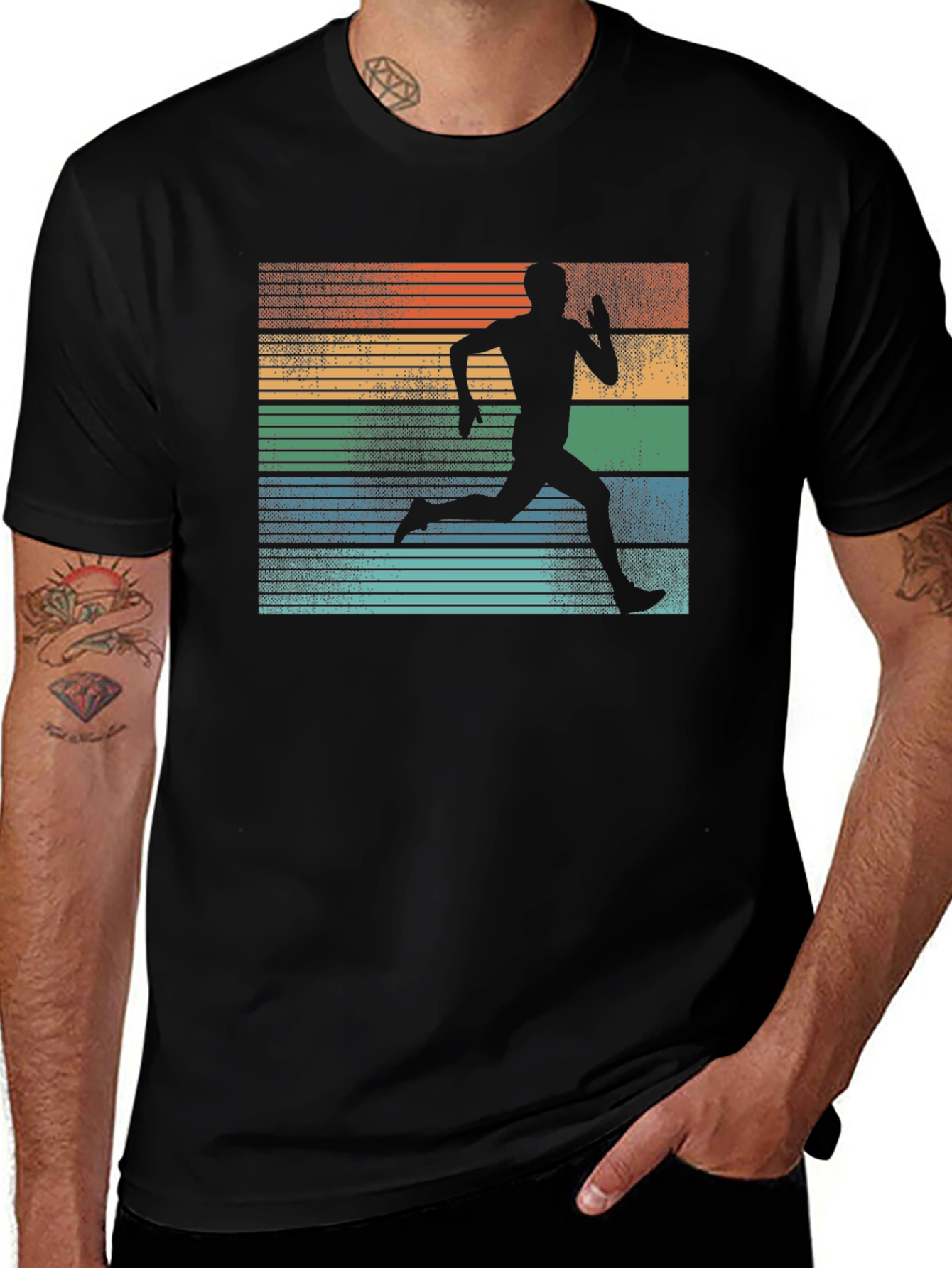 Variant 4 of Retro Runner Graphic Tee