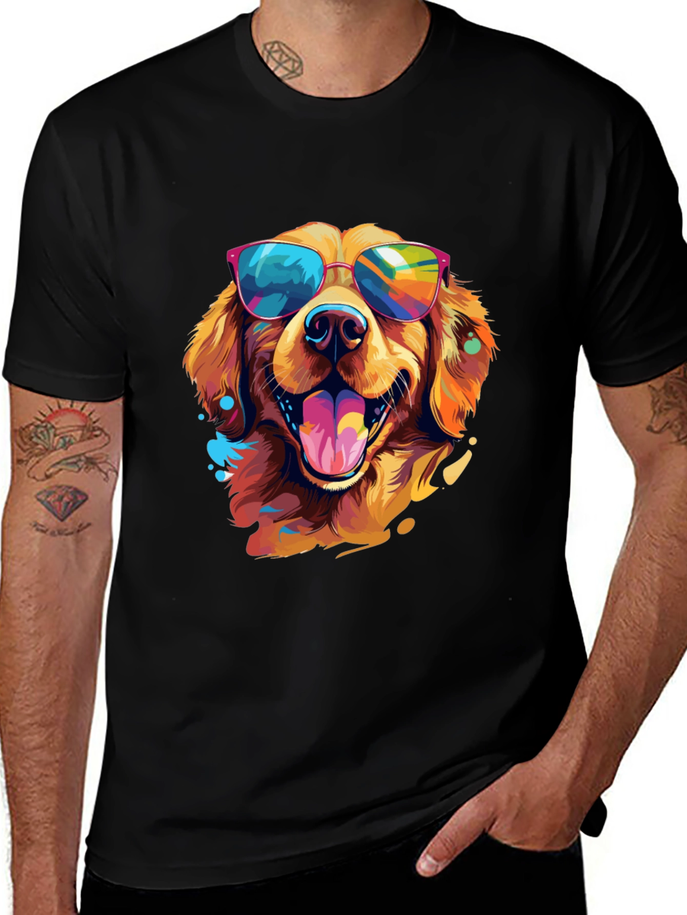 Variant 20 of Cool Dog Graphic Tee - Fun & Stylish