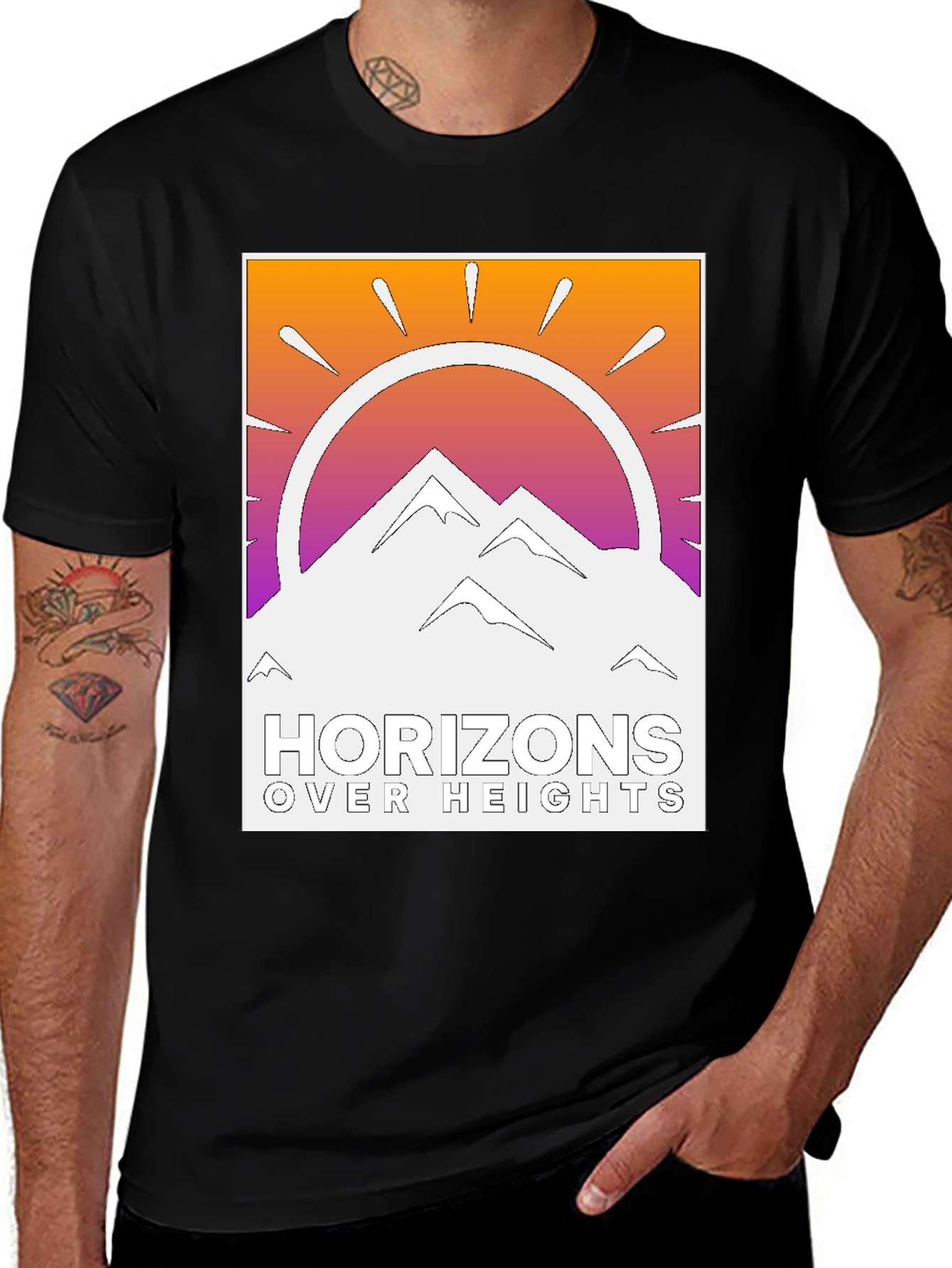 Variant 9 of Horizons Over Heights Graphic Tee