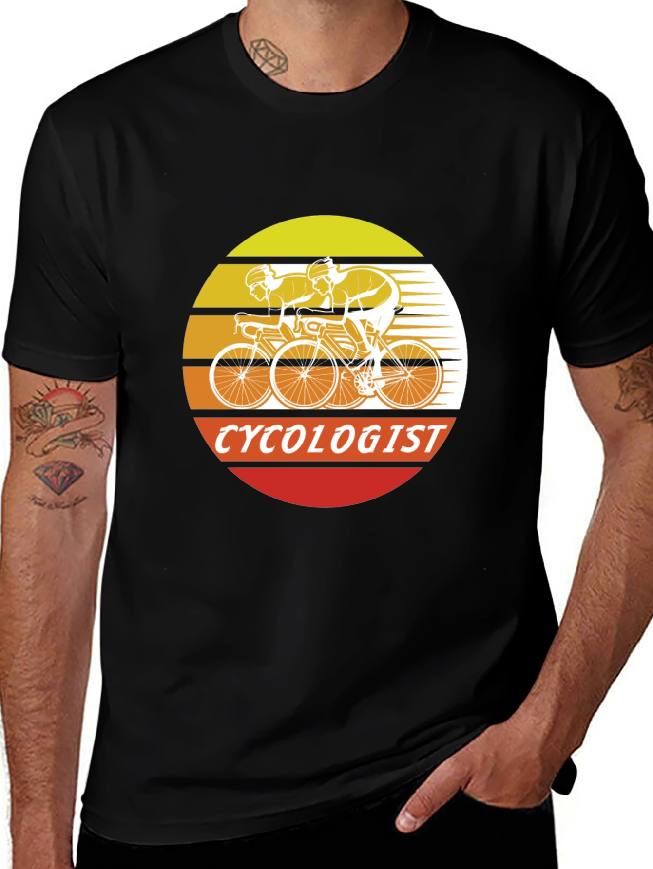Variant 14 of Cyclologist Cycling T-Shirt: Retro Style Biker Tee