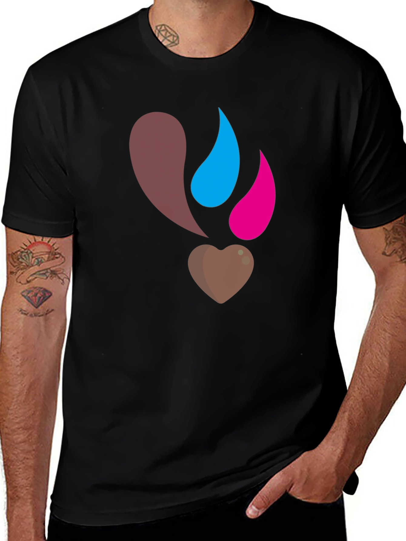 Heart Drop T-Shirt - Unique Graphic Tee