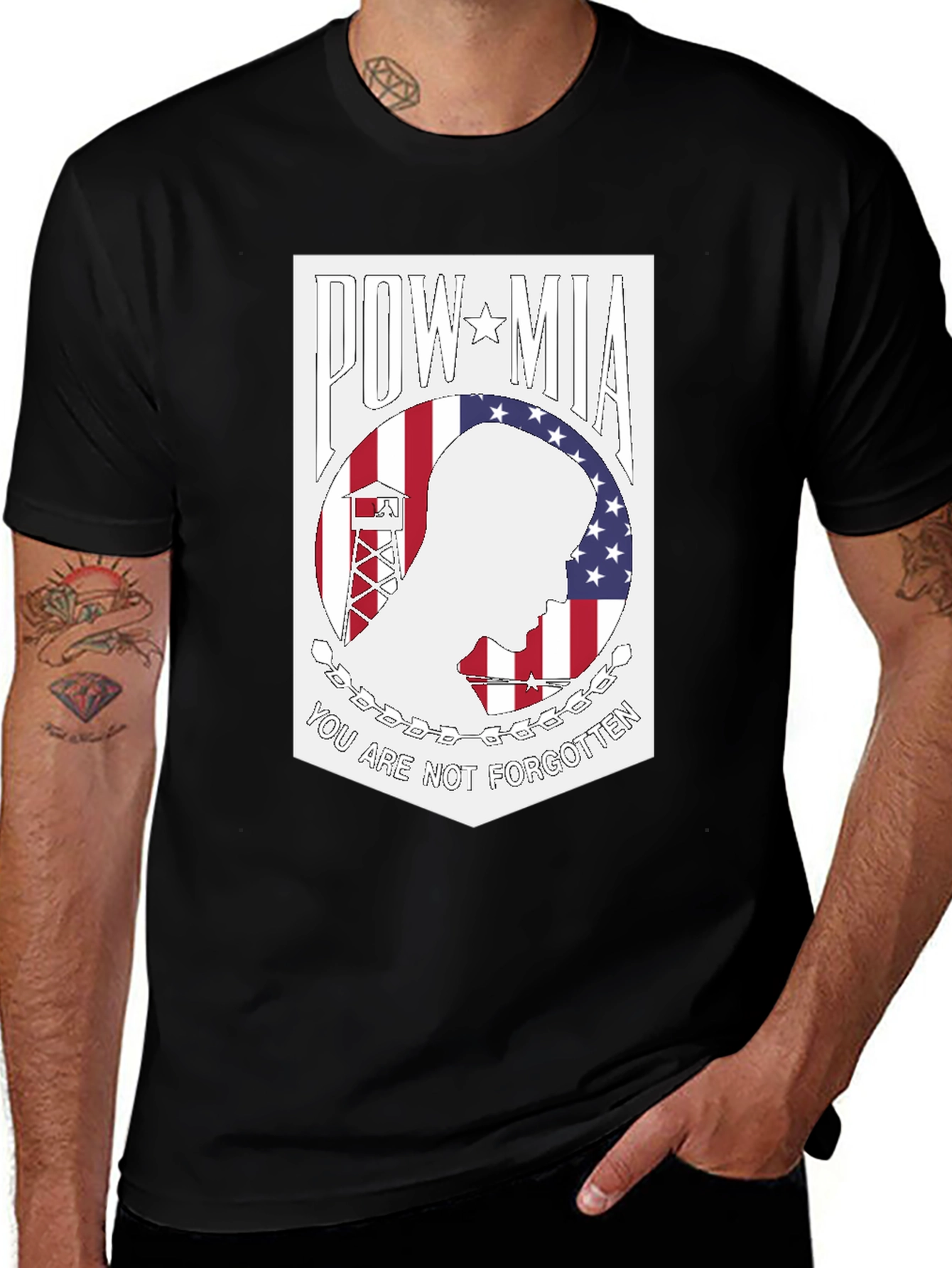 POW MIA T-Shirt - You Are Not Forgotten
