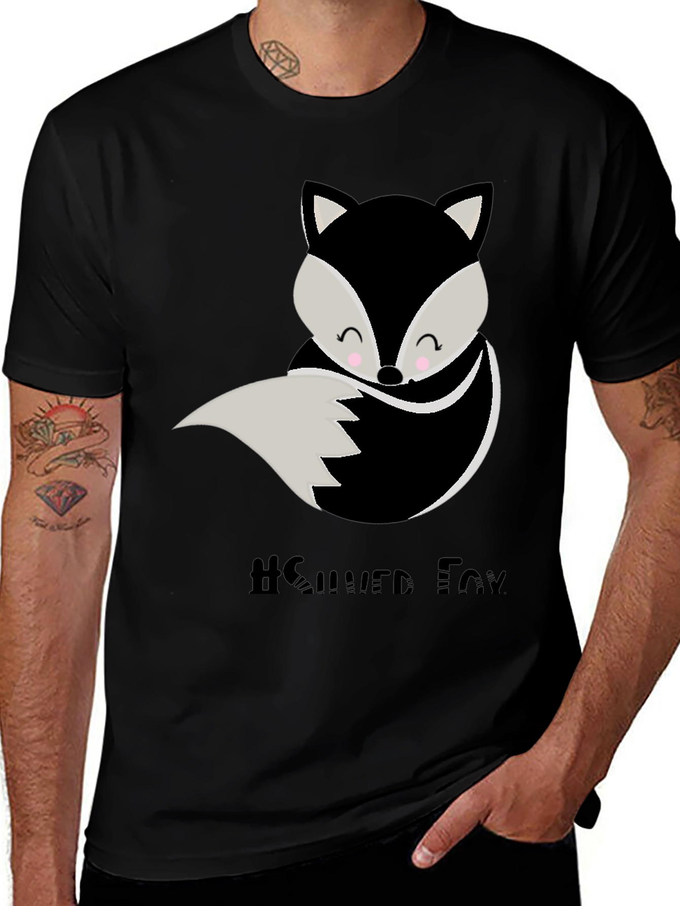 Variant 8 of Cute Silver Fox Graphic Tee - Unisex