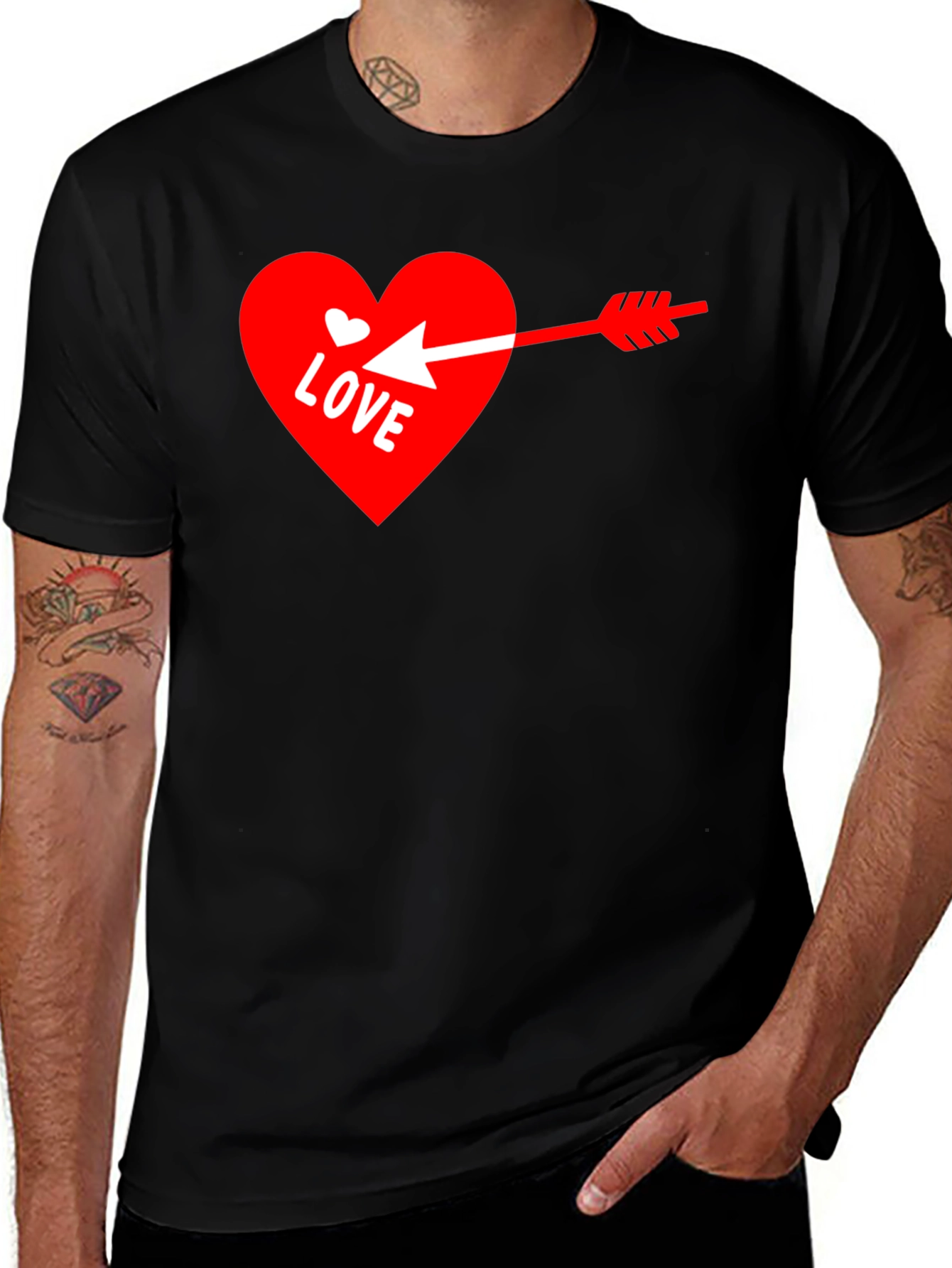 Variant 4 of Love Heart Arrow T-Shirt Valentine's Day