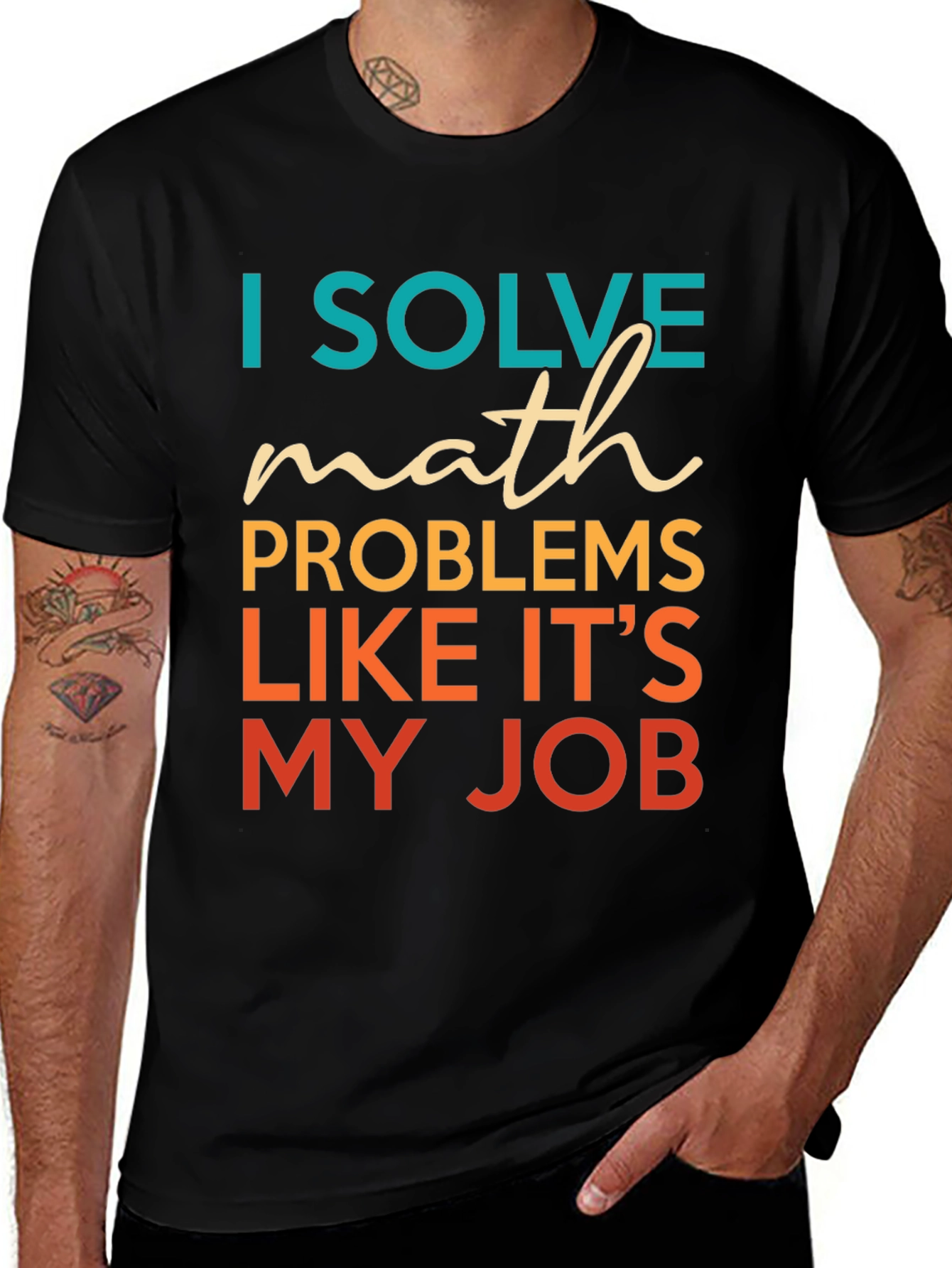 Variant 7 of Math Problem Solver T-Shirt