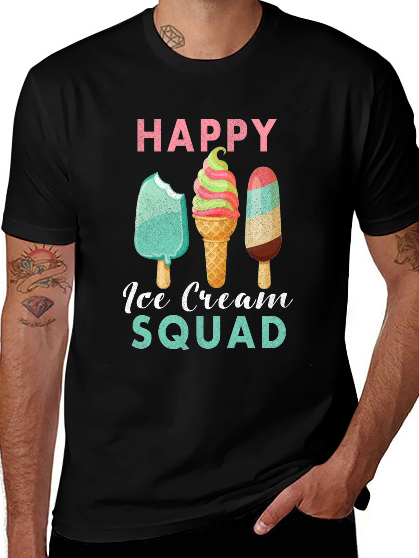 Variant 26 of Happy Ice Cream Squad T-Shirt - Summer Fun