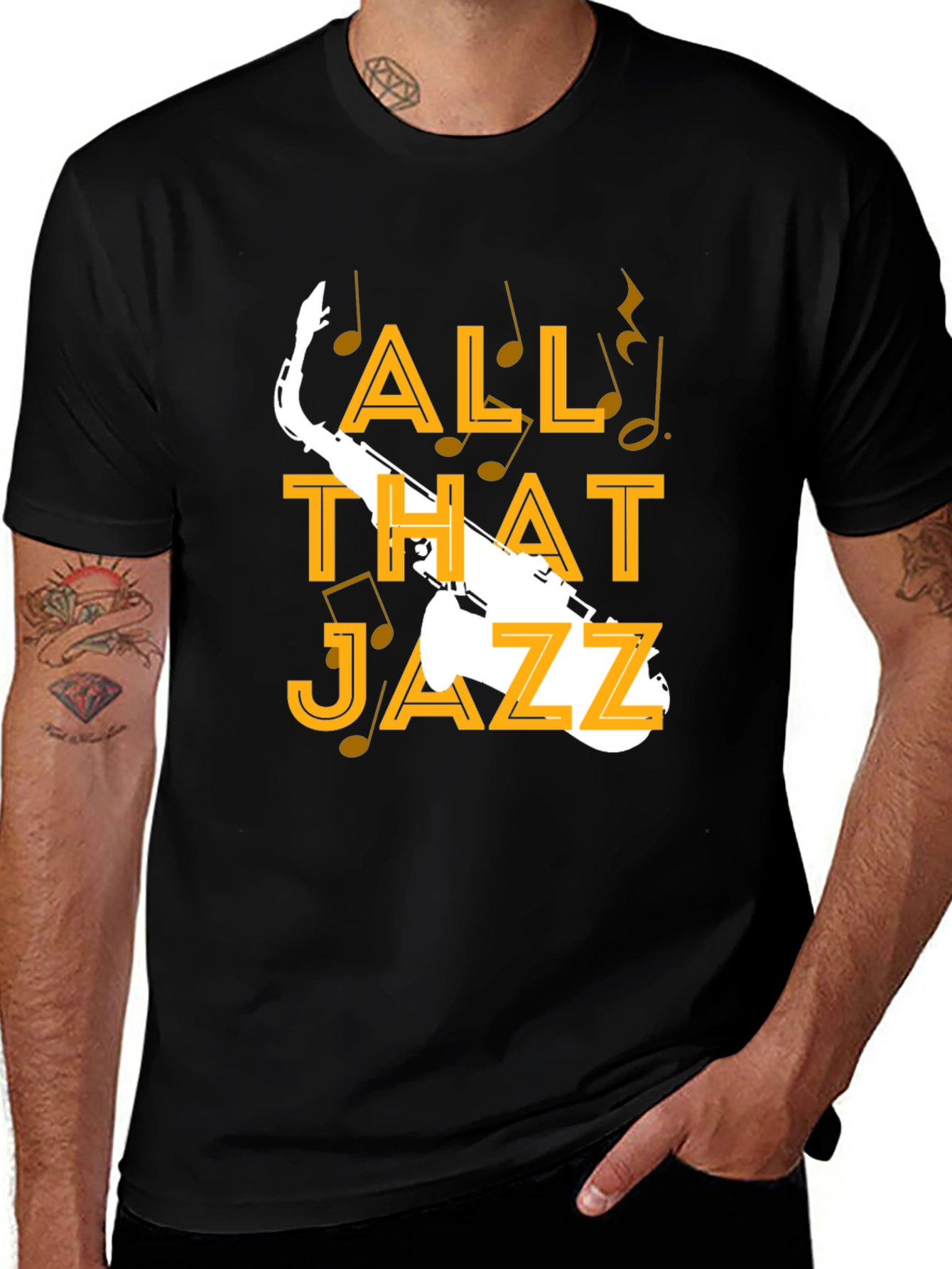 Variant 7 of All That Jazz Graphic Tee - Saxophone Music Lover T-Shirt
