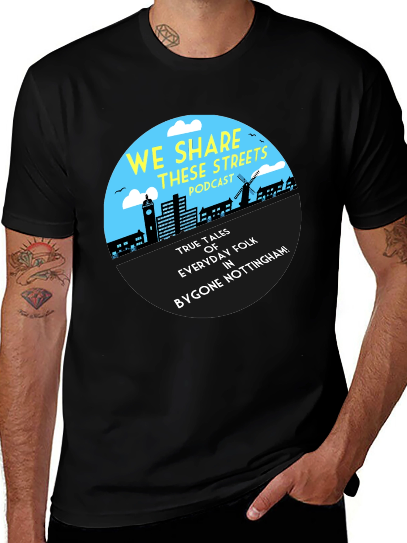 Variant 13 of We Share These Streets Podcast T-Shirt