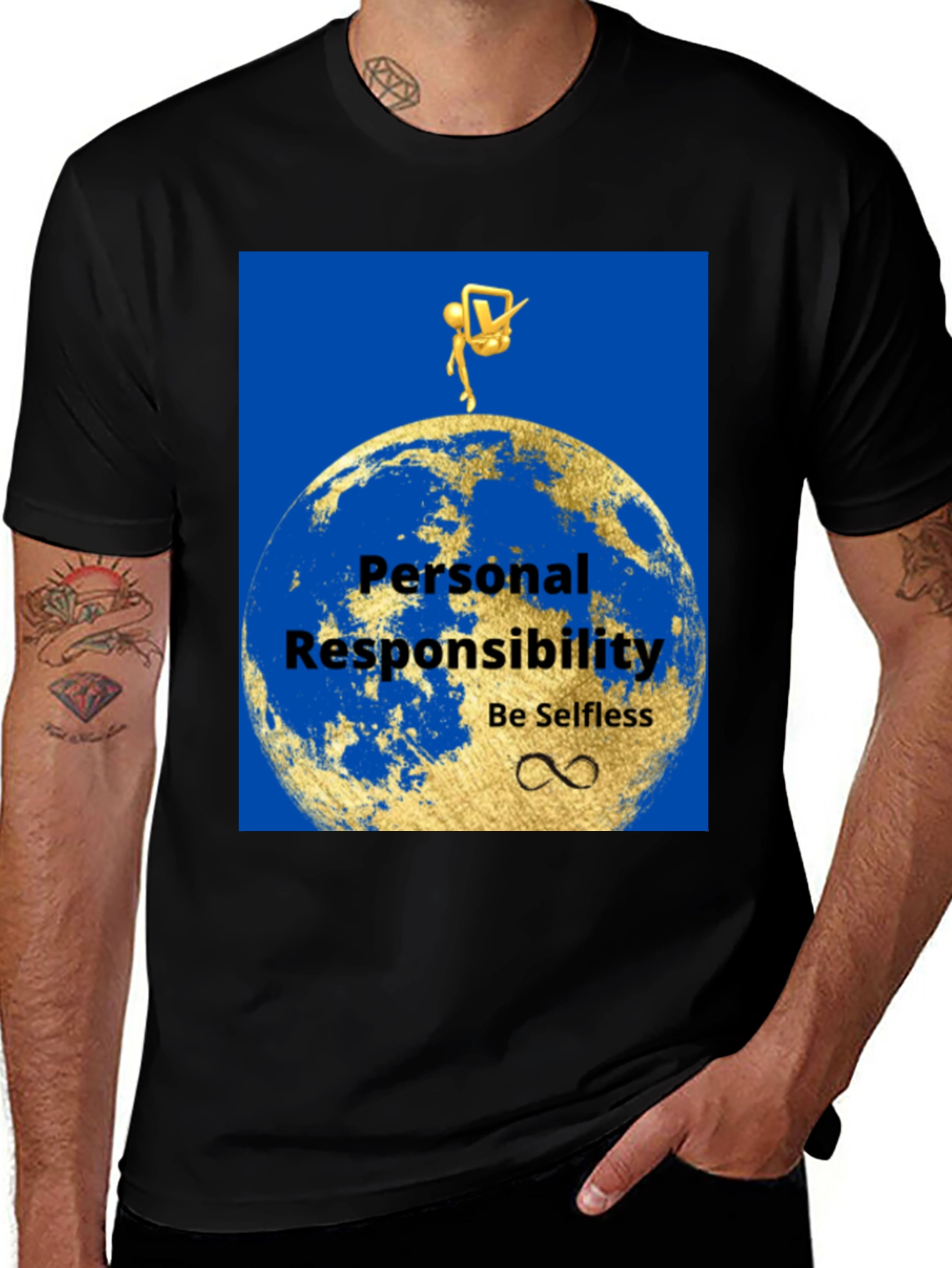 Variant 24 of Personal Responsibility Graphic T-Shirt - Be Selfless