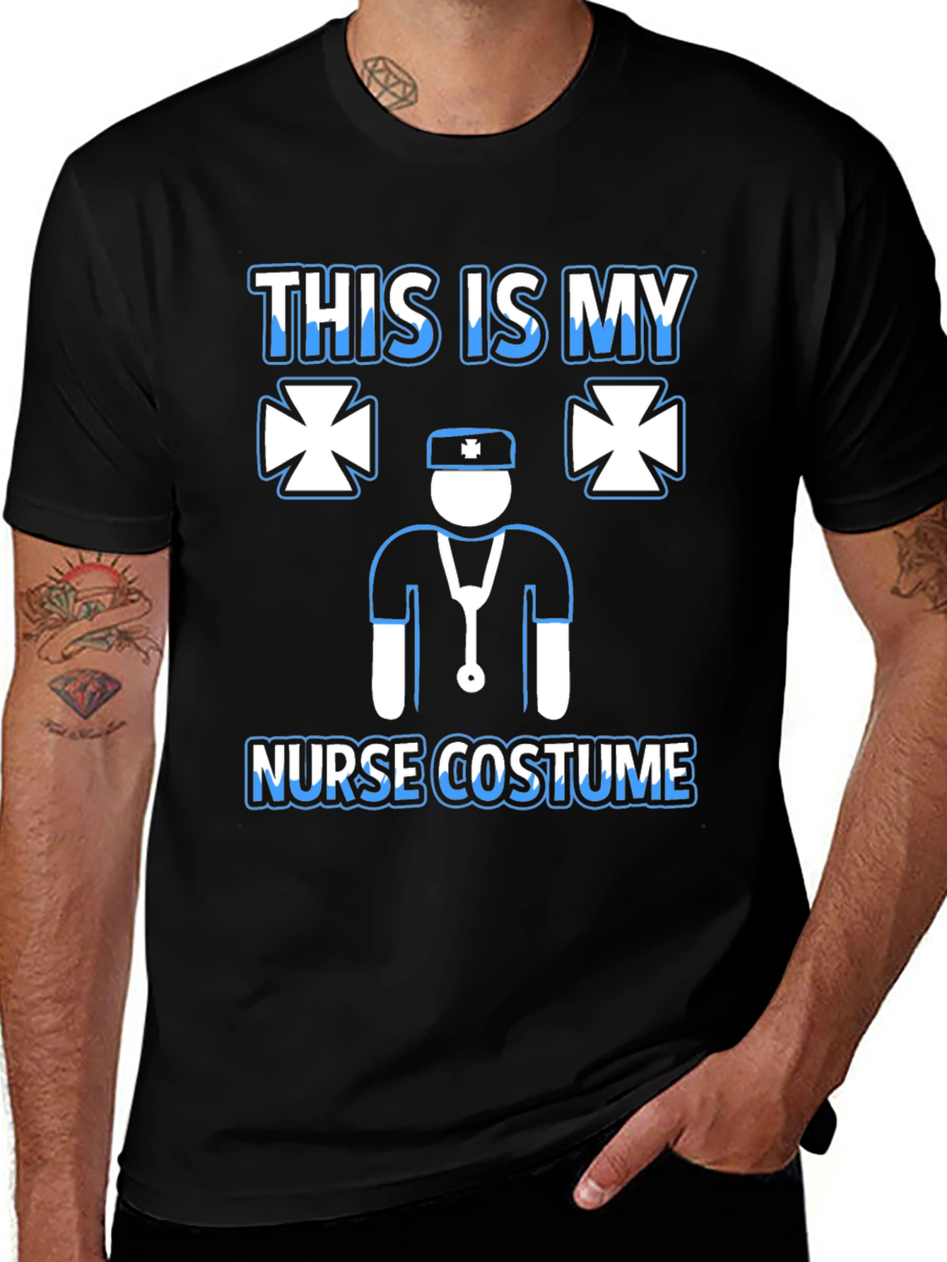 Variant 25 of Funny Nurse Costume T-Shirt