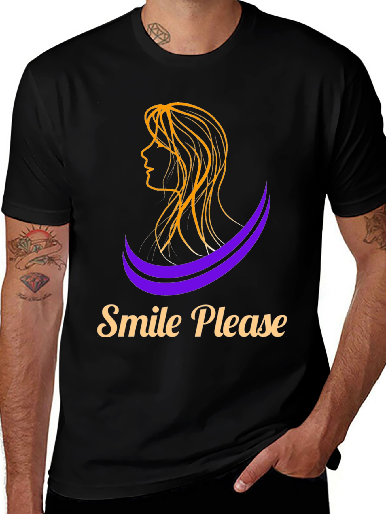 Variant 20 of Smile Please Graphic Tee - Stylish Comfort