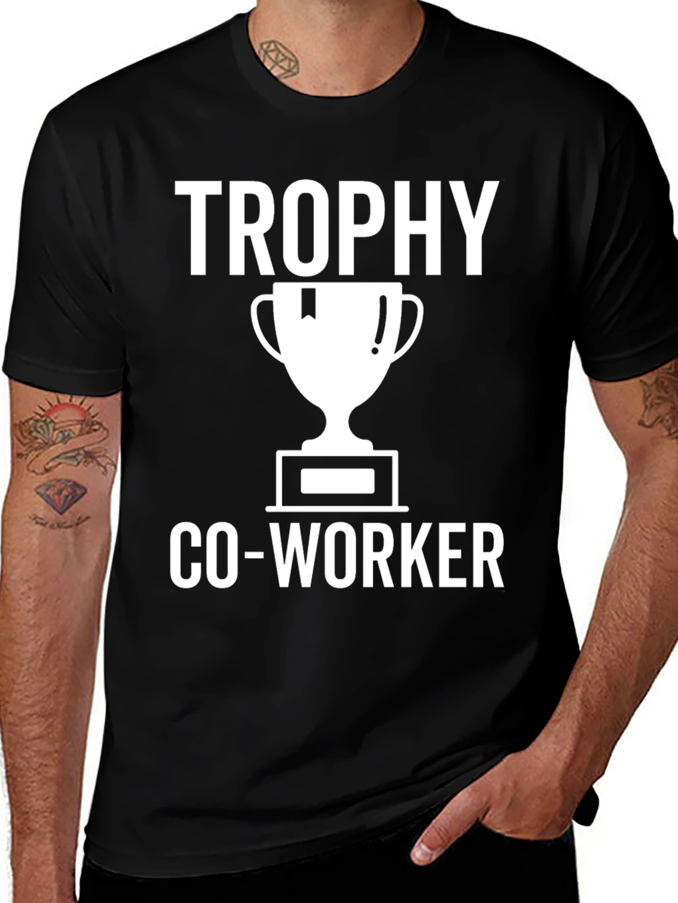 Trophy Co-Worker Graphic Tee - Black