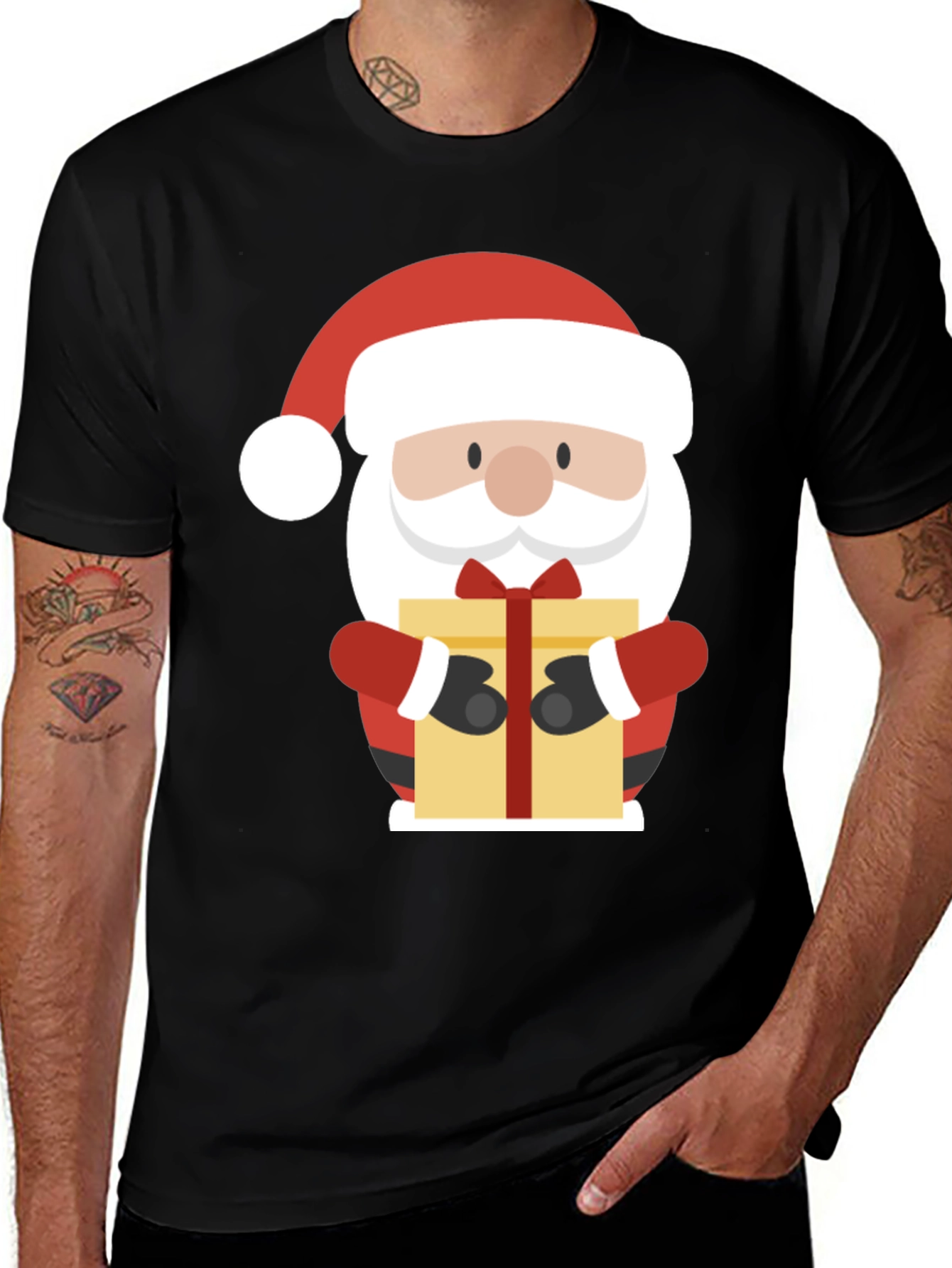 Festive Santa Claus Graphic Tee