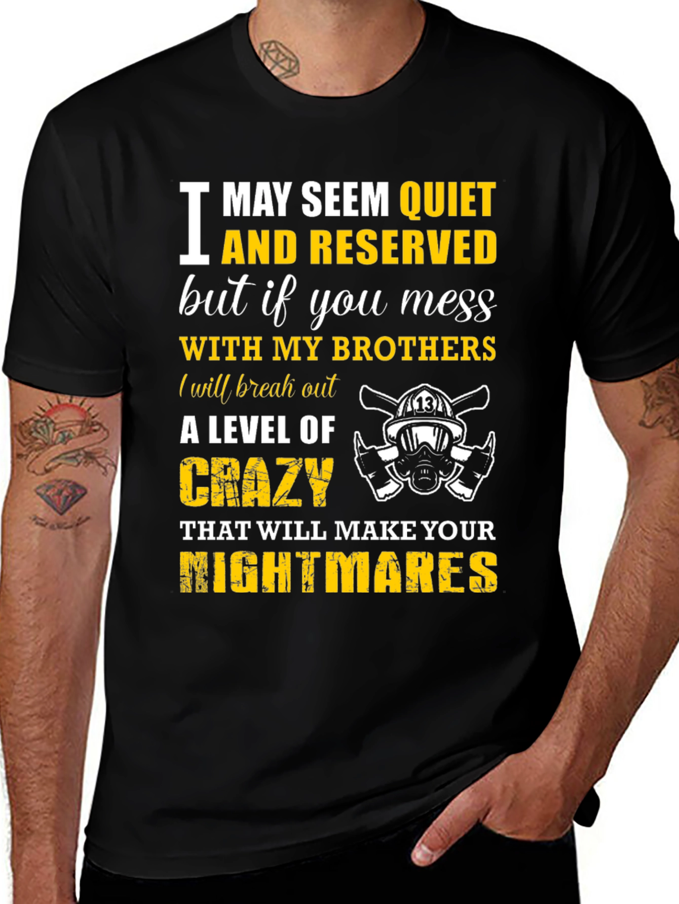 Variant 17 of Firefighter Brothers T-Shirt: Quiet & Reserved