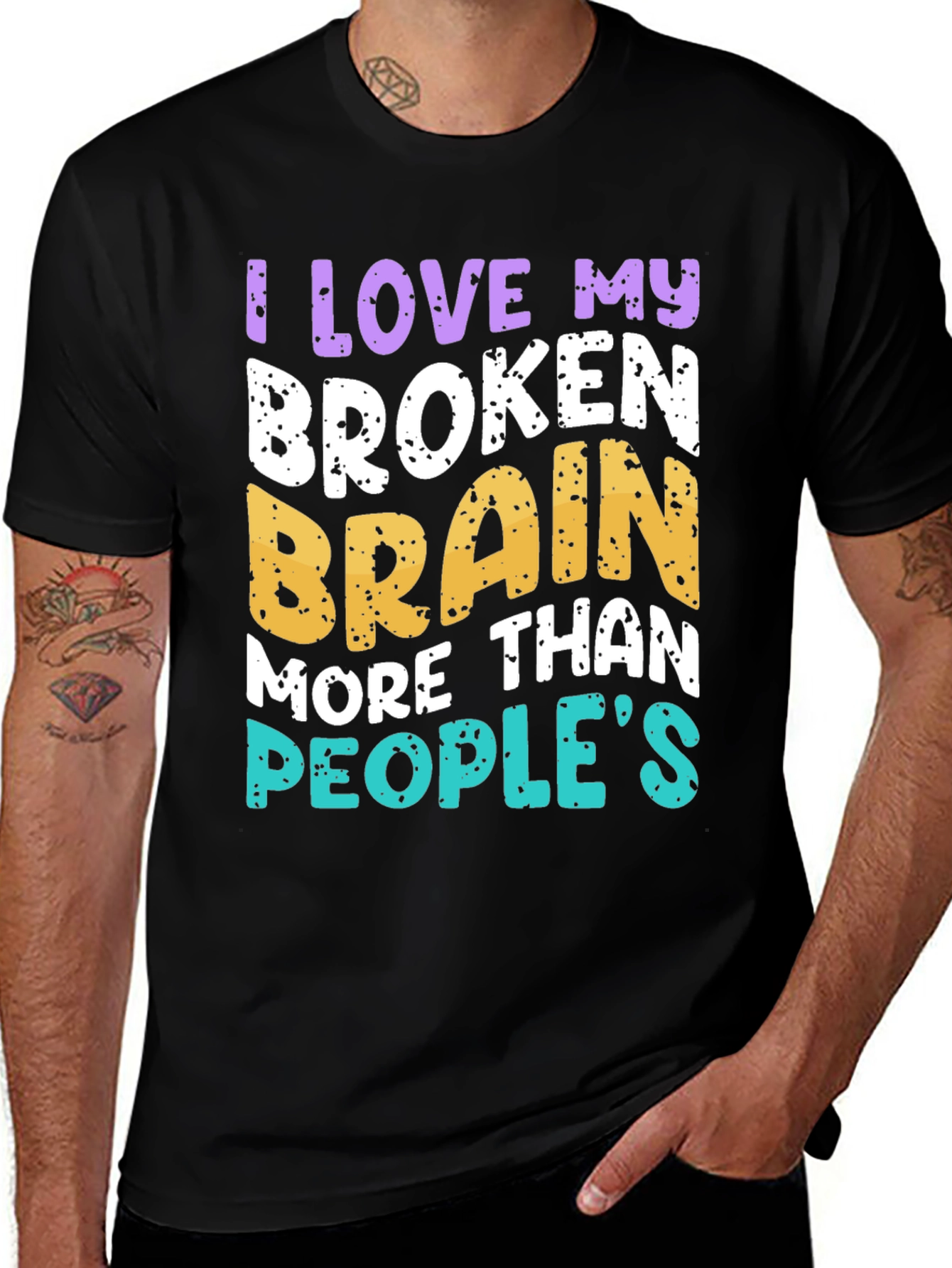 Variant 18 of I Love My Broken Brain T-Shirt