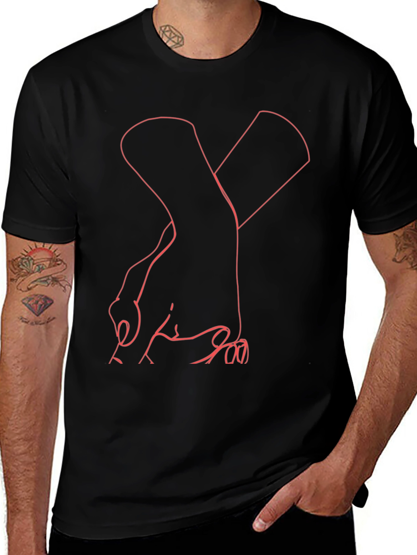 Variant 9 of Abstract Hands Graphic T-Shirt