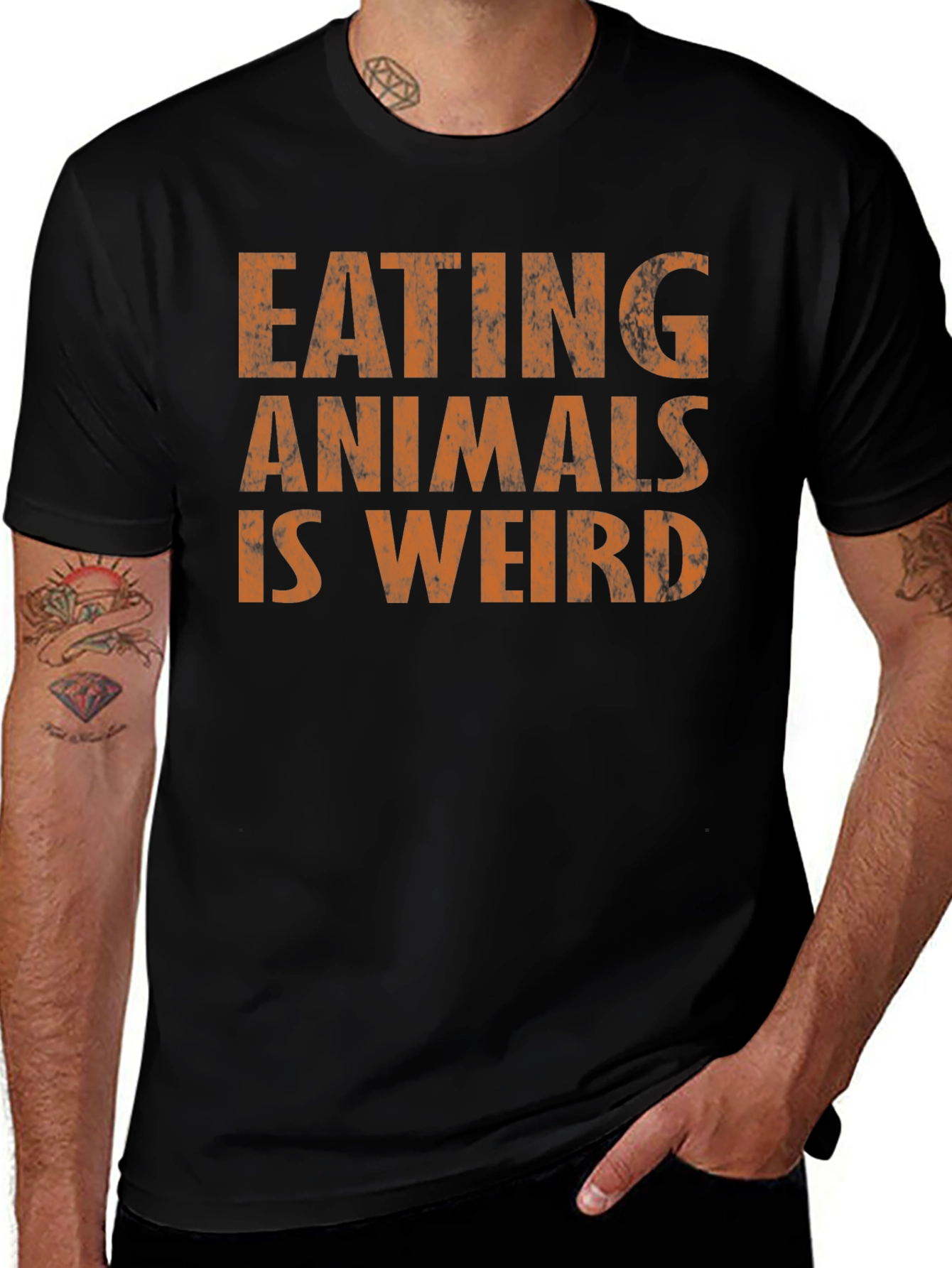 Variant 11 of Eating Animals Is Weird Graphic T-Shirt
