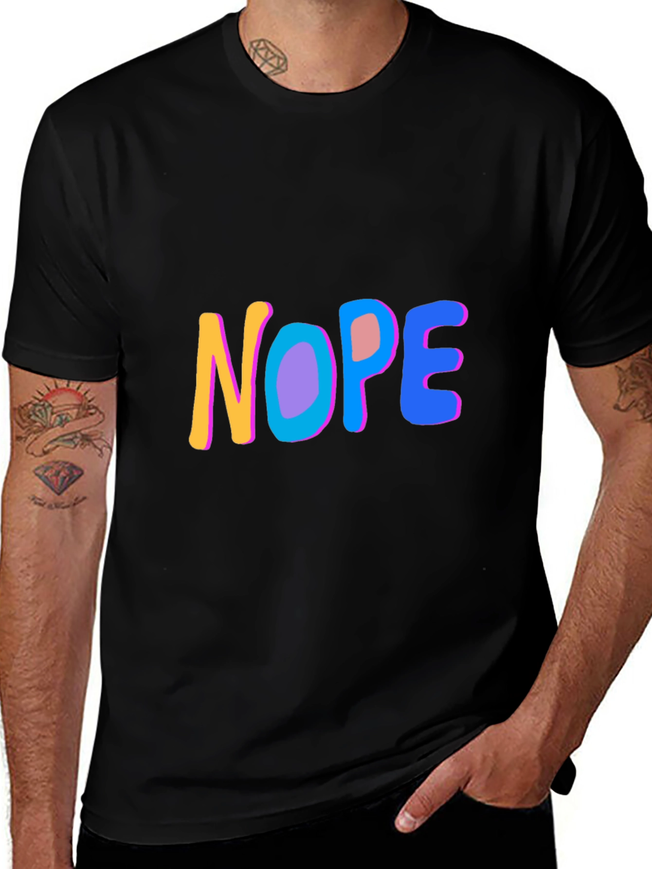 Variant 17 of Nope Graphic Tee - Casual Comfort