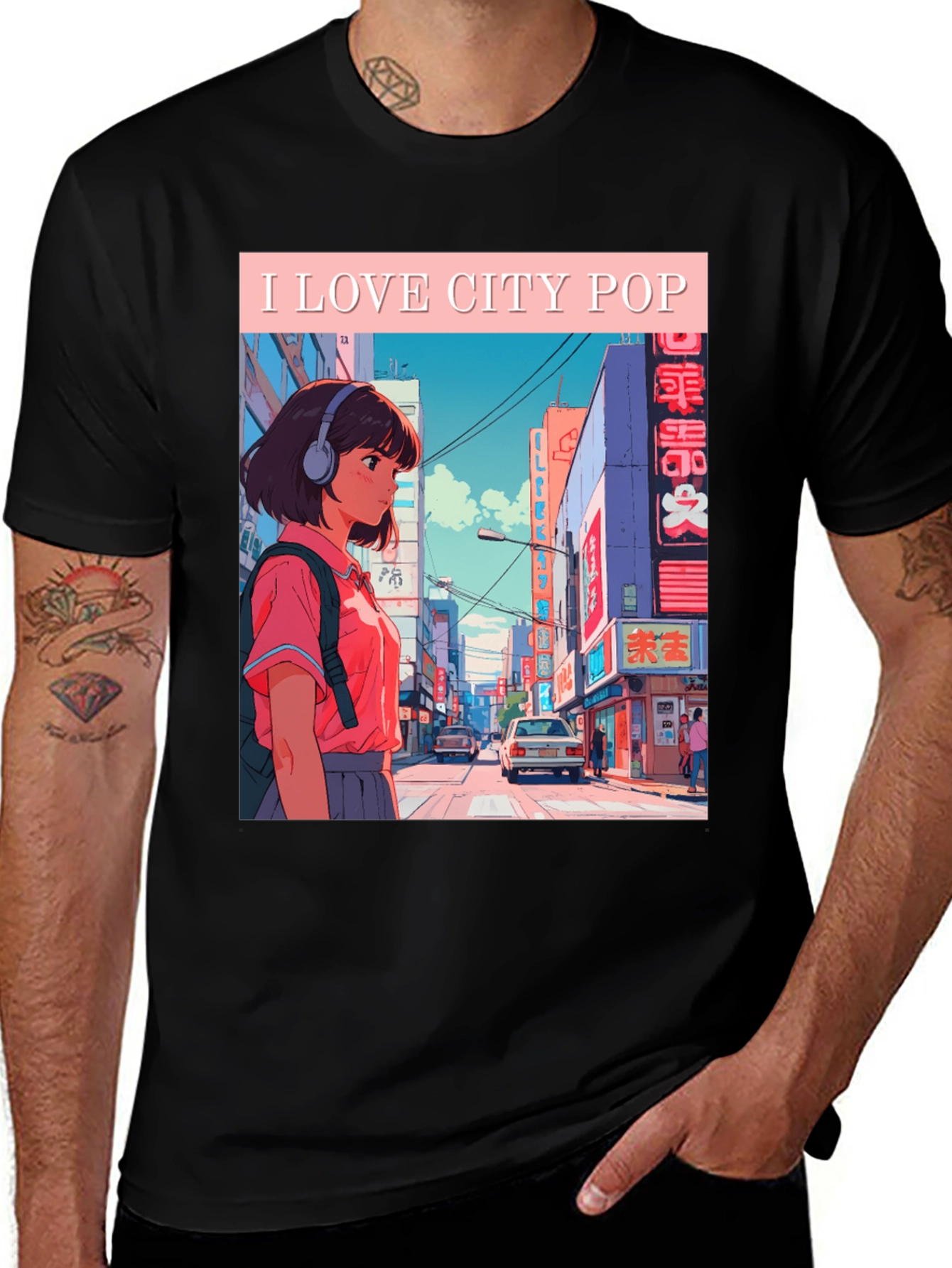 Variant 11 of I Love City Pop Graphic T-Shirt