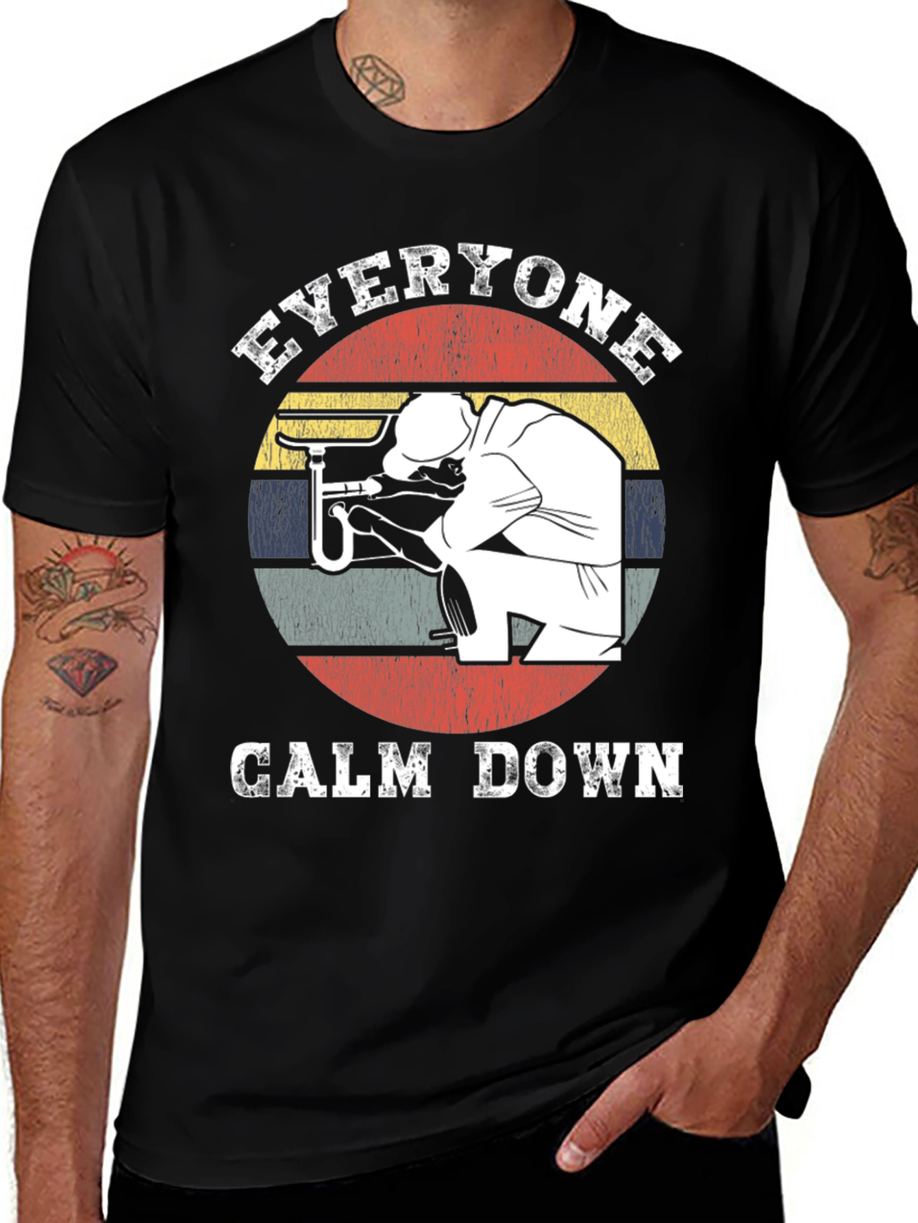 Variant 17 of Everyone Calm Down Graphic Tee