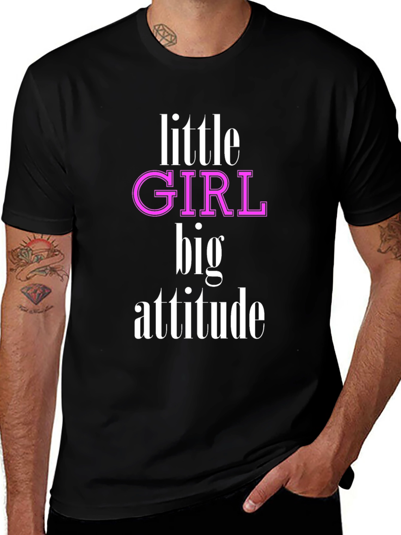 Variant 16 of Little Girl Big Attitude Graphic Tee
