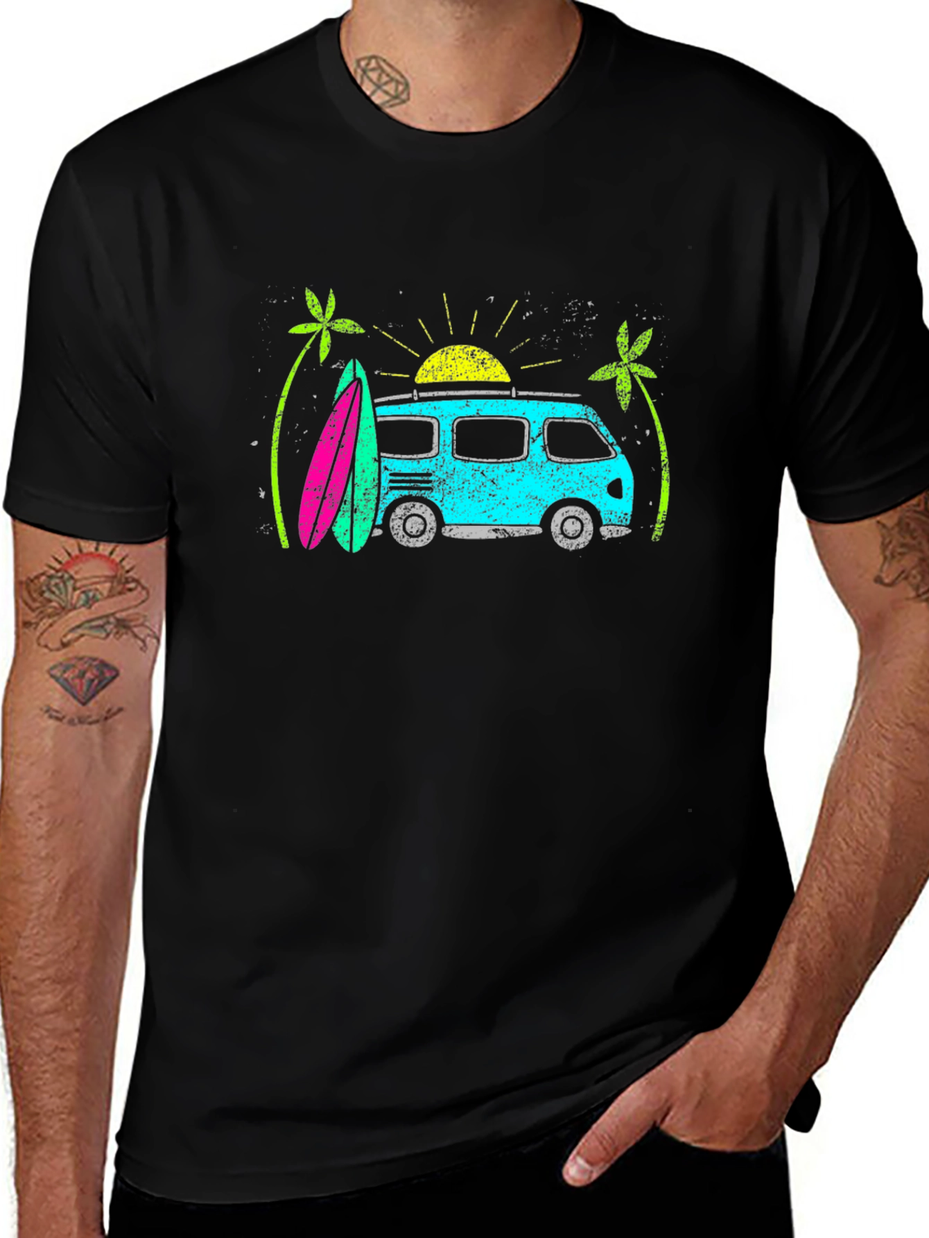Variant 13 of Retro Surf Van Graphic T-Shirt