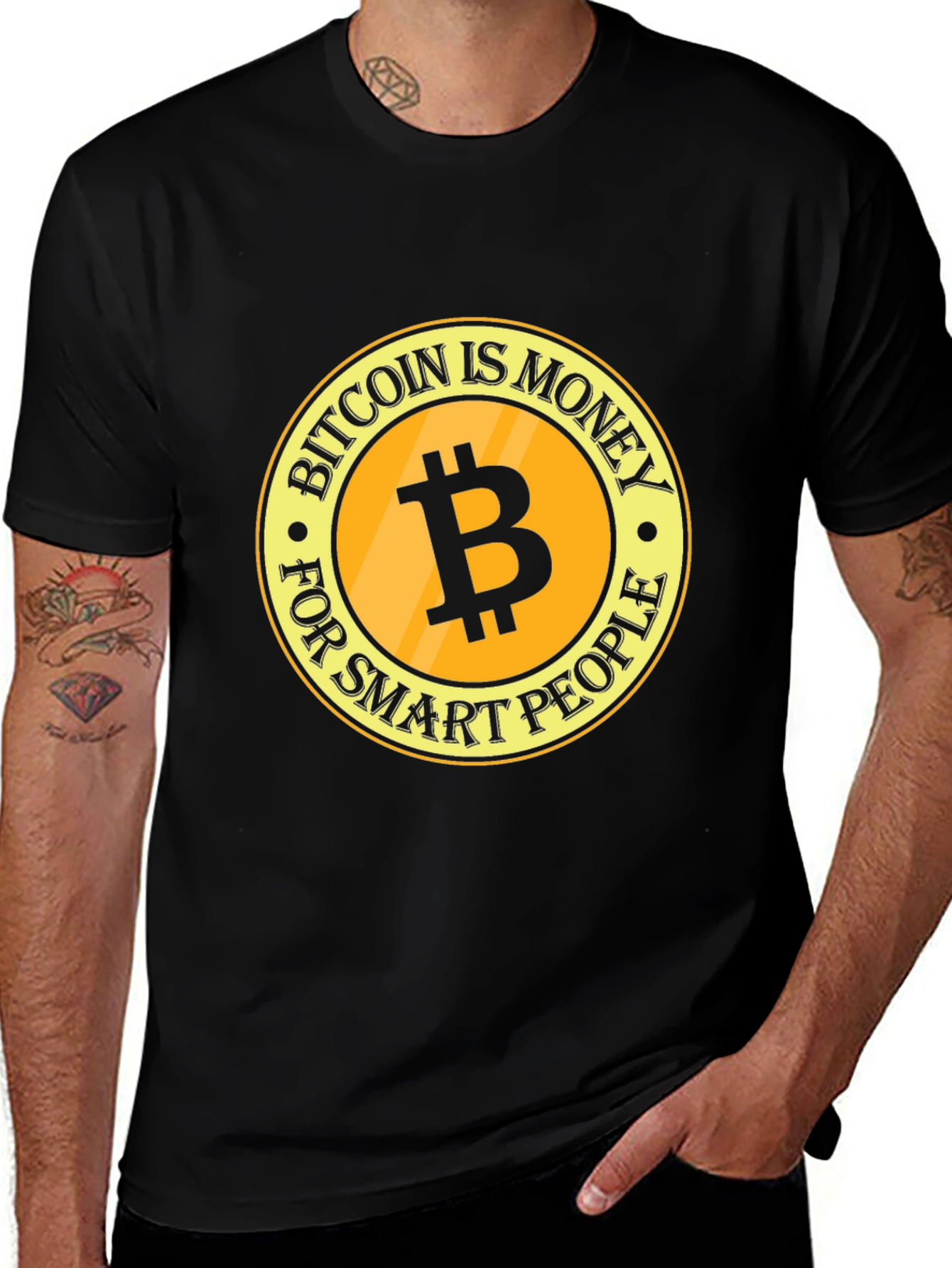 Bitcoin Is Money T-Shirt - Smart People Crypto Tee