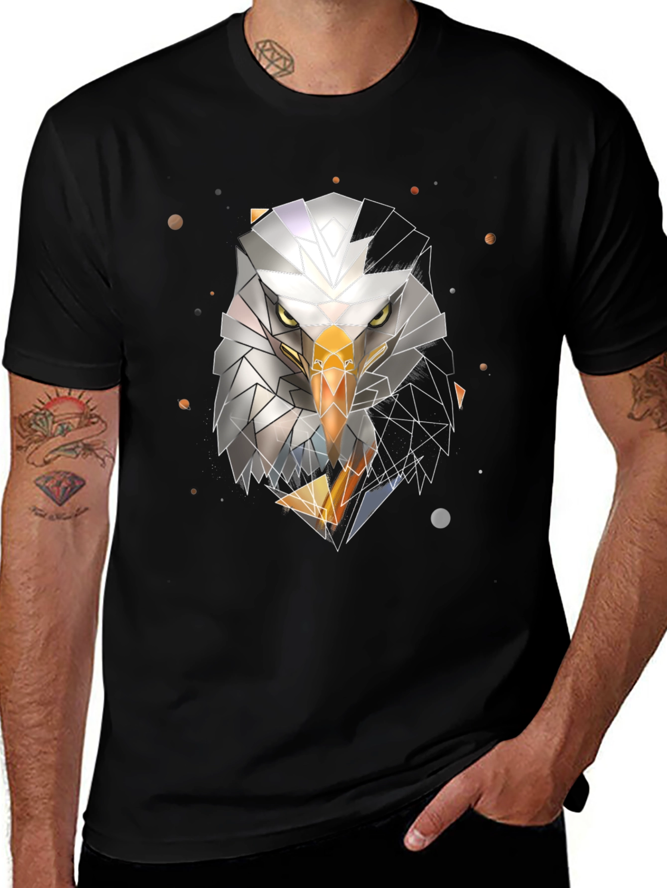 Variant 28 of Geometric Eagle Graphic T-Shirt