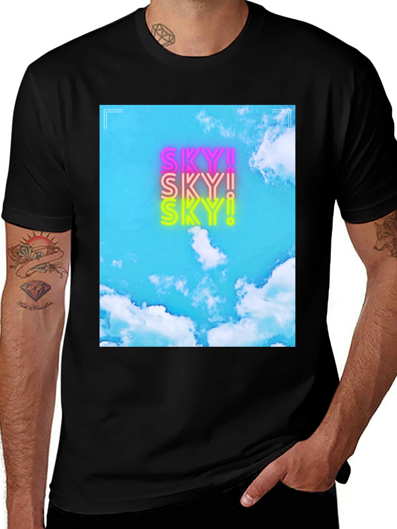 Variant 21 of Sky! Graphic T-Shirt - Cotton Blend