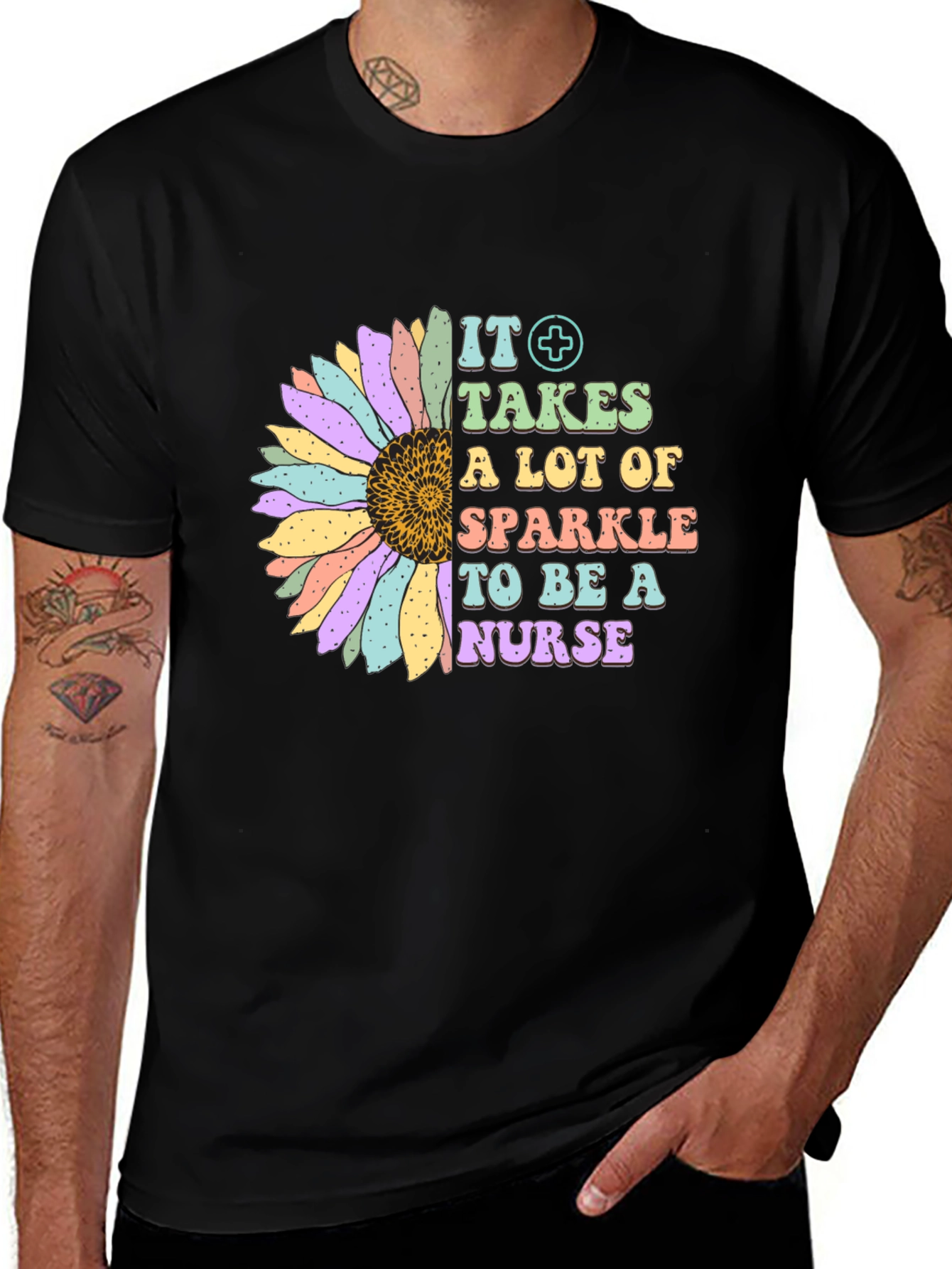 Variant 24 of It Takes a Lot of Sparkle to Be a Nurse T-Shirt