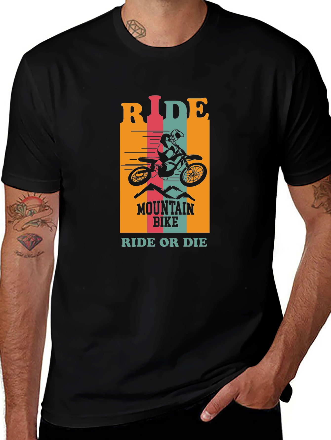 Variant 24 of Ride or Die Mountain Bike T-Shirt