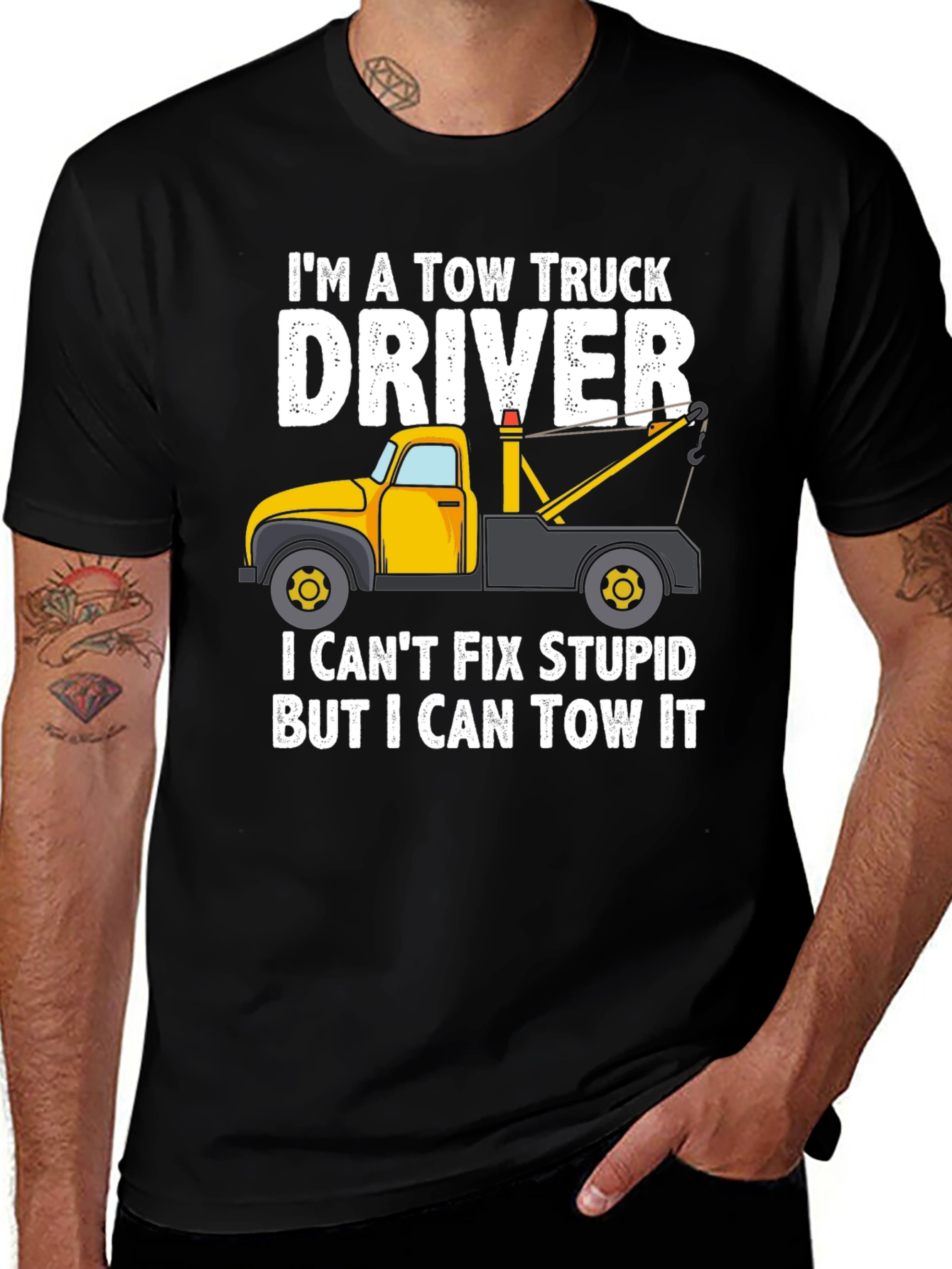 Variant 12 of Tow Truck Driver Graphic Tee