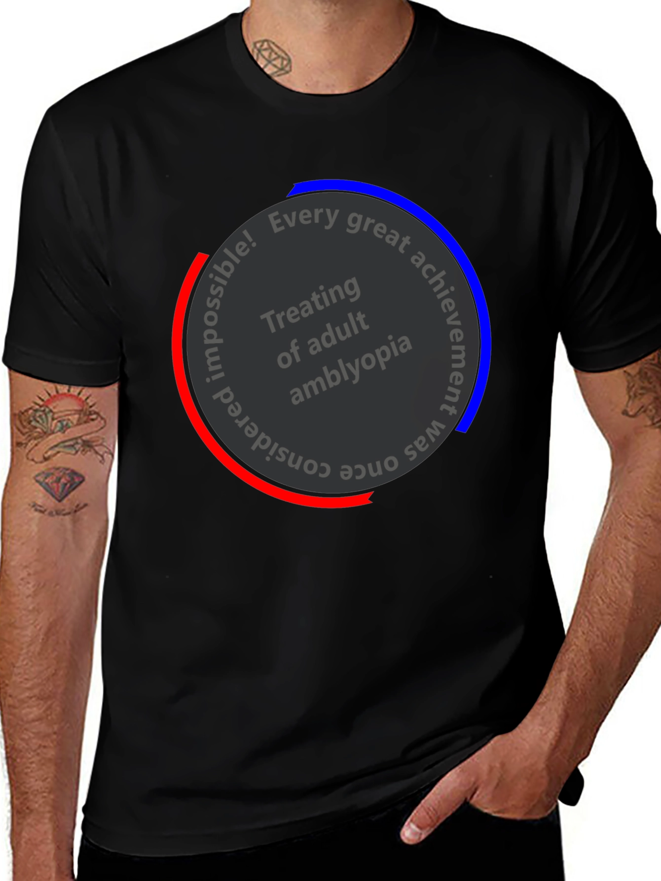 Variant 19 of Adult Amblyopia Treatment Awareness T-Shirt