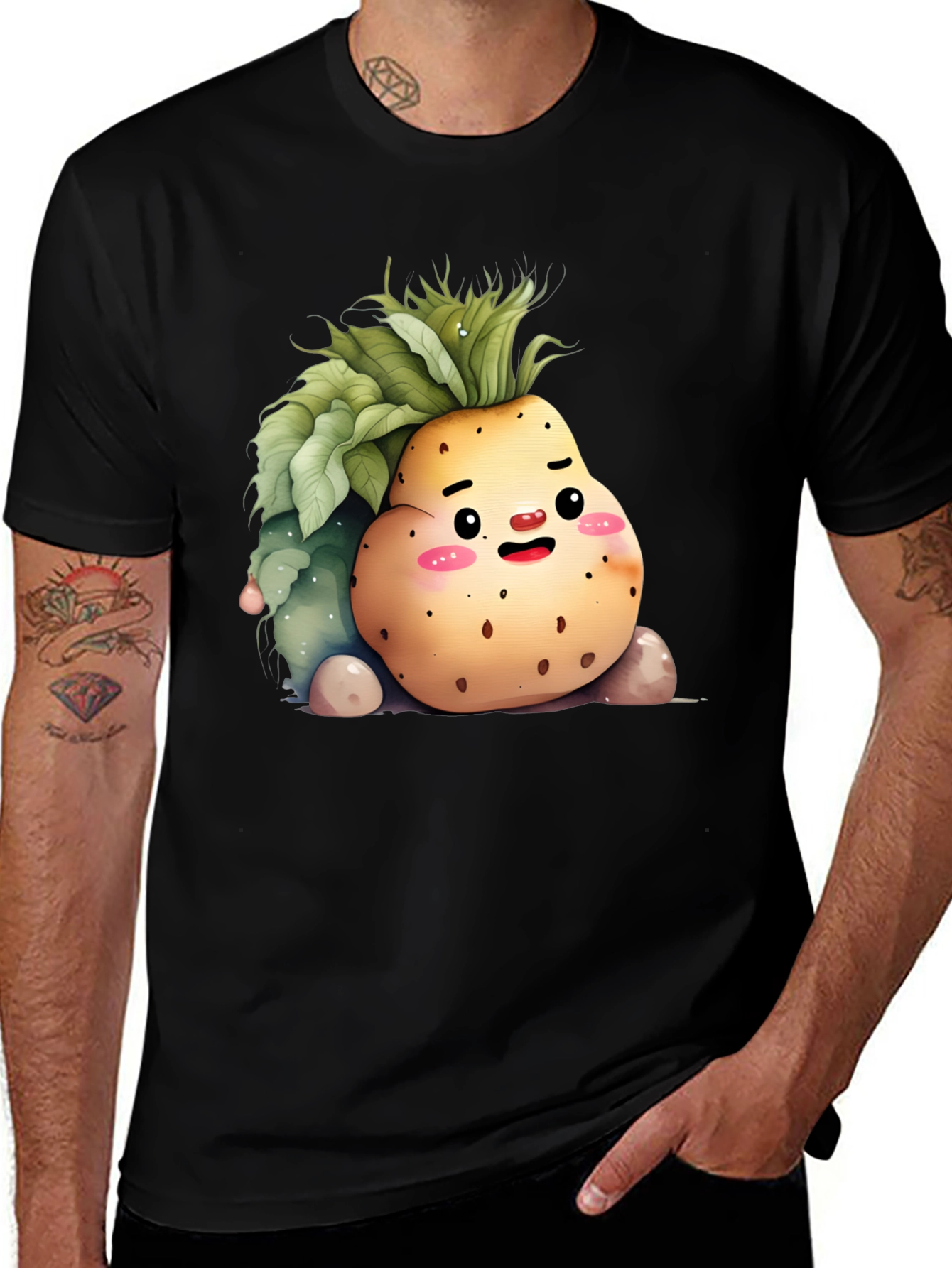 Kawaii Potato T-Shirt: Adorable Spud Design