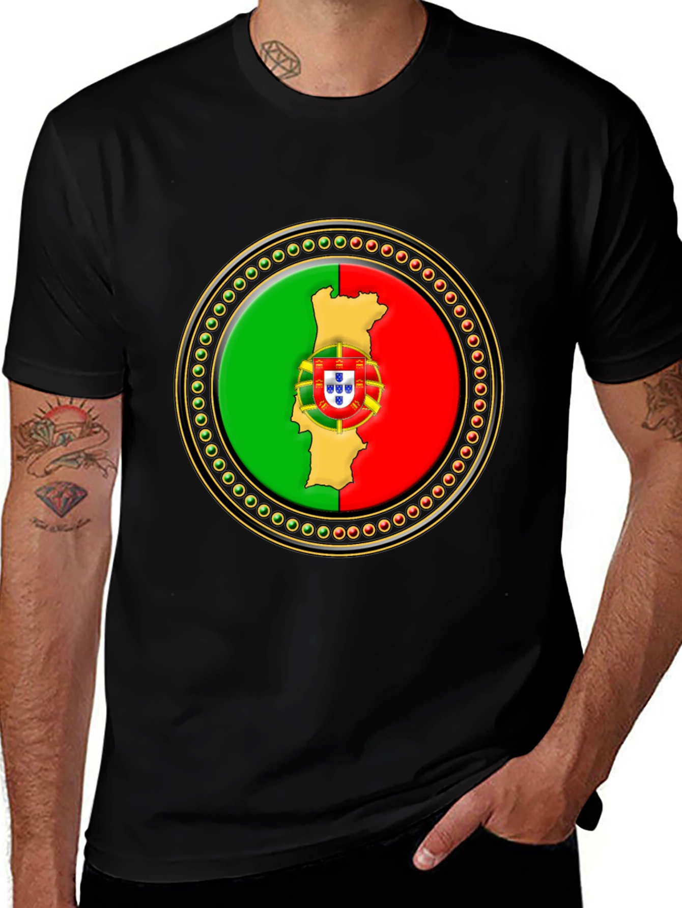 Portugal Flag Graphic T-Shirt
