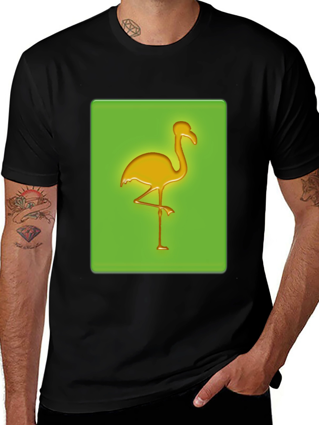 Variant 28 of Flamingo Graphic T-Shirt - Tropical Vibes