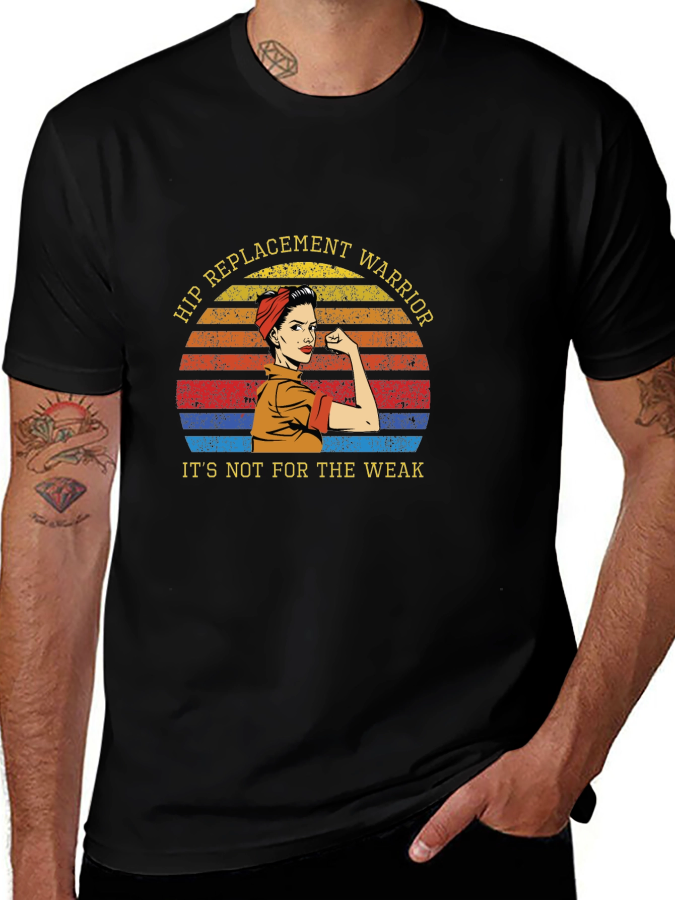 Variant 27 of Hip Replacement Warrior T-Shirt
