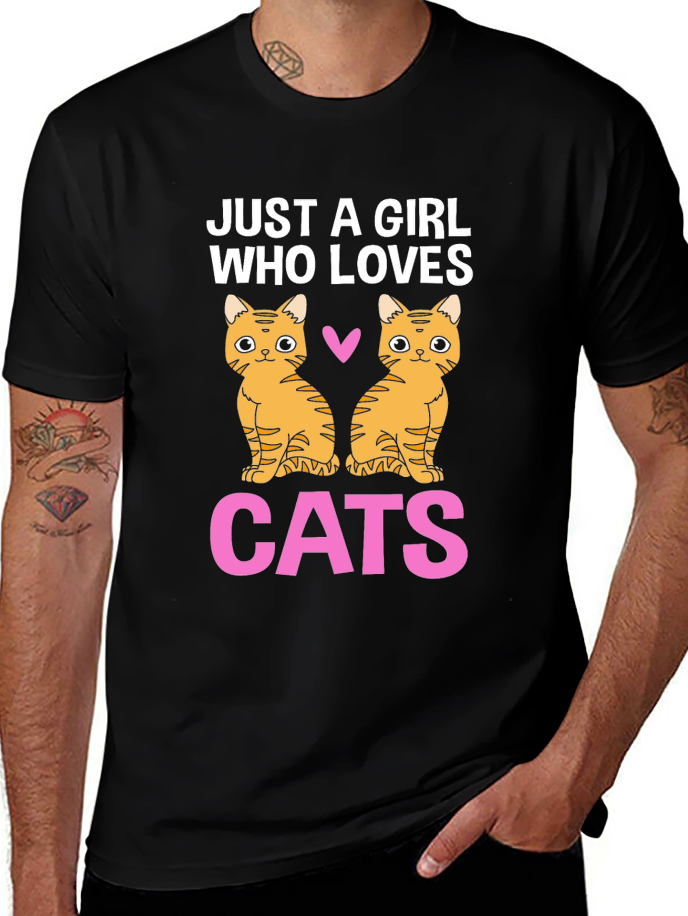 Variant 21 of Just A Girl Who Loves Cats Graphic Tee