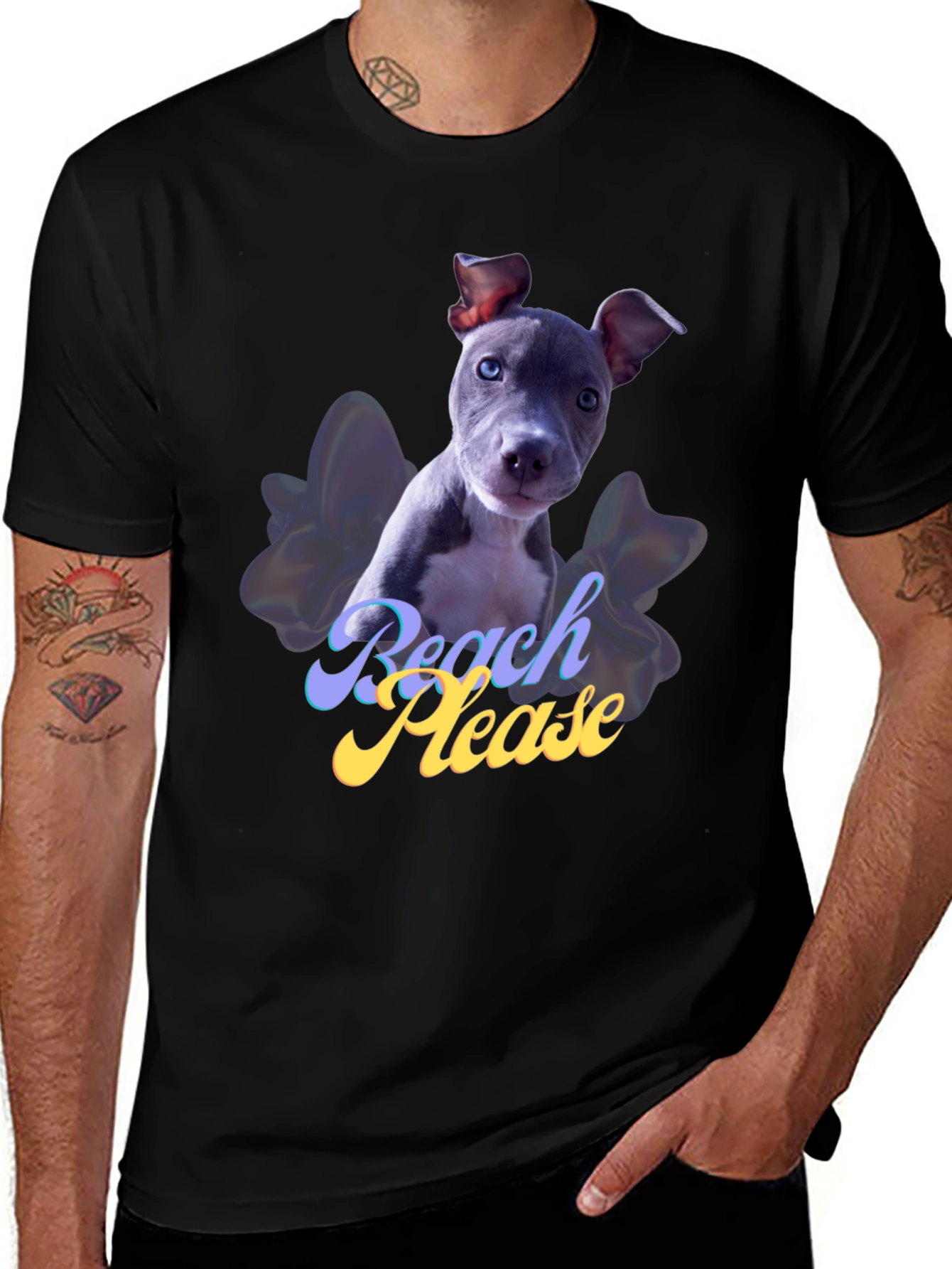 Variant 18 of Beach Please Puppy Dog T-Shirt