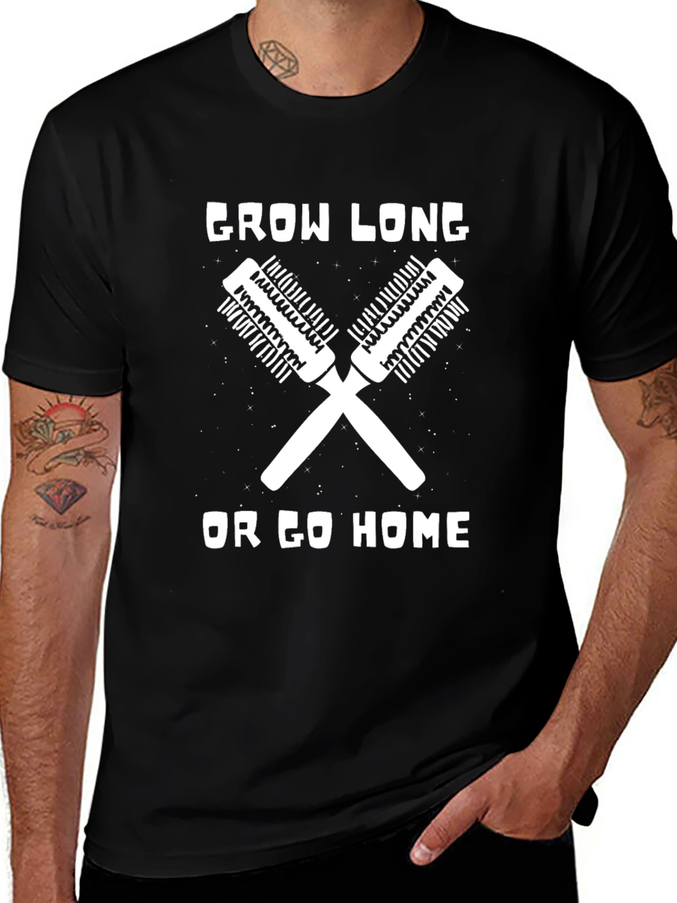 Grow Long or Go Home - Graphic Tee