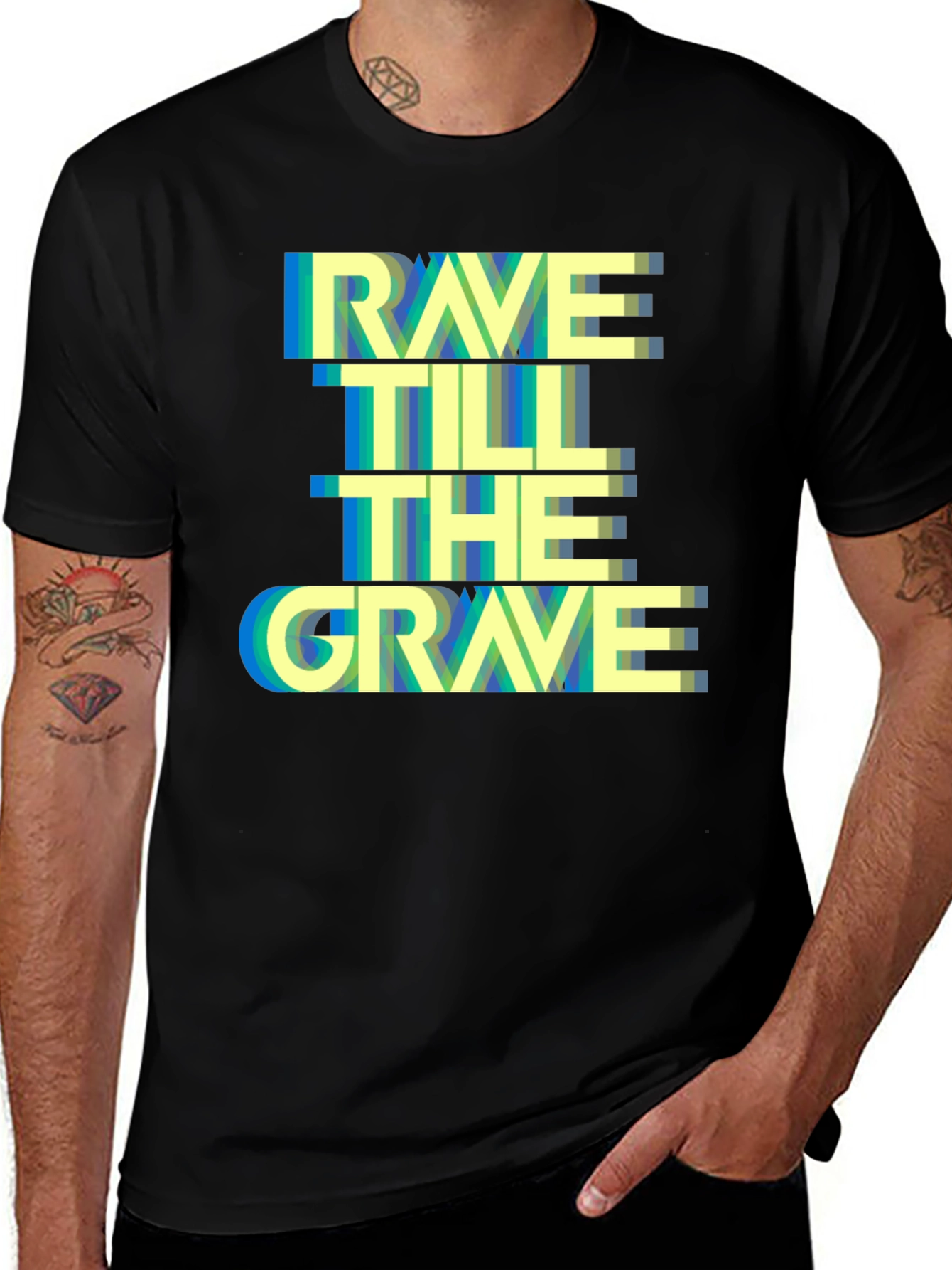 Variant 8 of Rave Till The Grave Graphic Tee