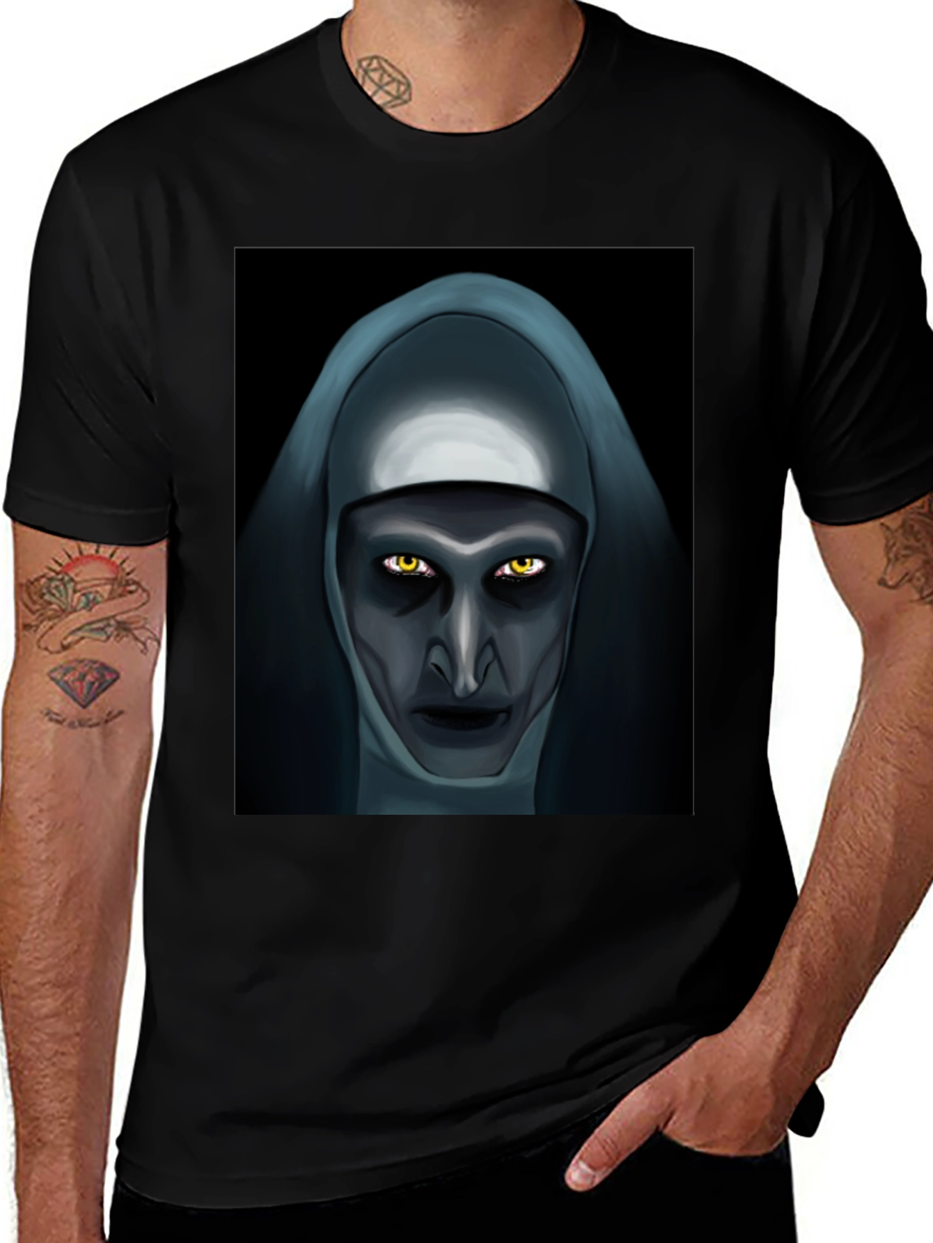 The Nun Graphic T-Shirt - Horror Movie Tee